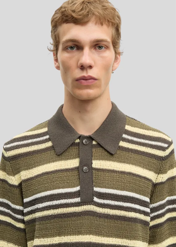Samsøe Samsøe Samarco Polo Ss - Burnt Olive St. made by Frankie Shop
