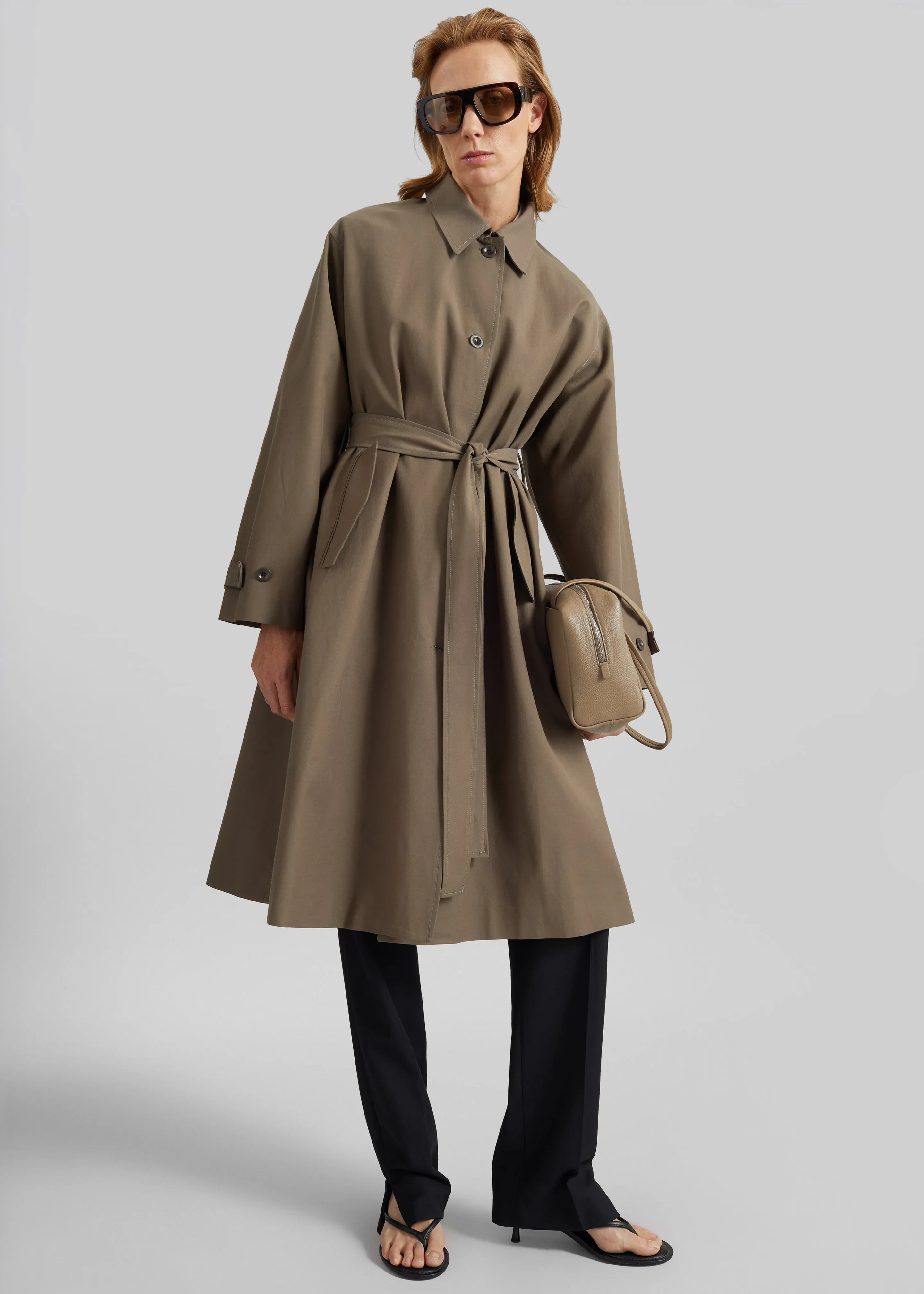 Orly Detachable Hood Trench Coat - Brown sold by Frankie Shop product image thumbnail 3