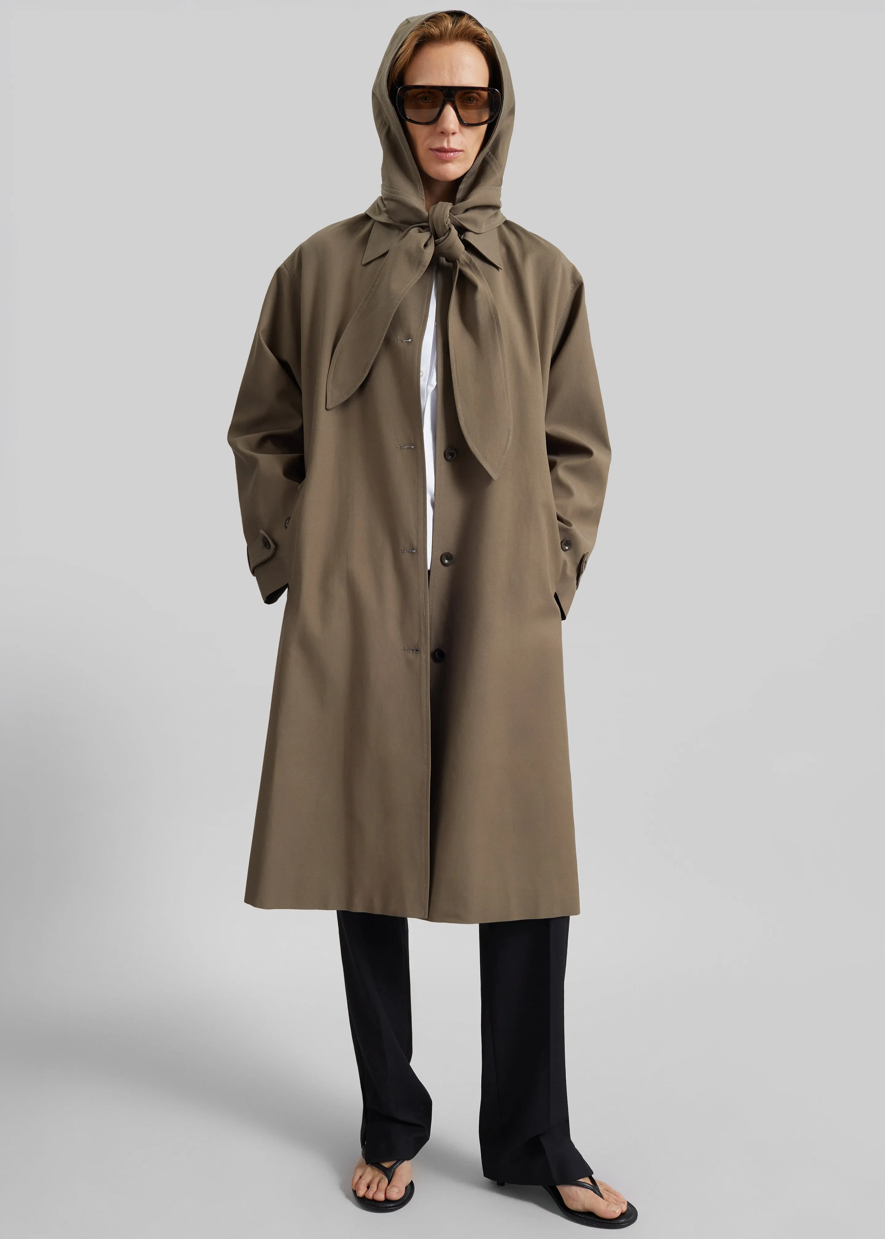 Orly Detachable Hood Trench Coat - Brown sold by Frankie Shop product image thumbnail 5