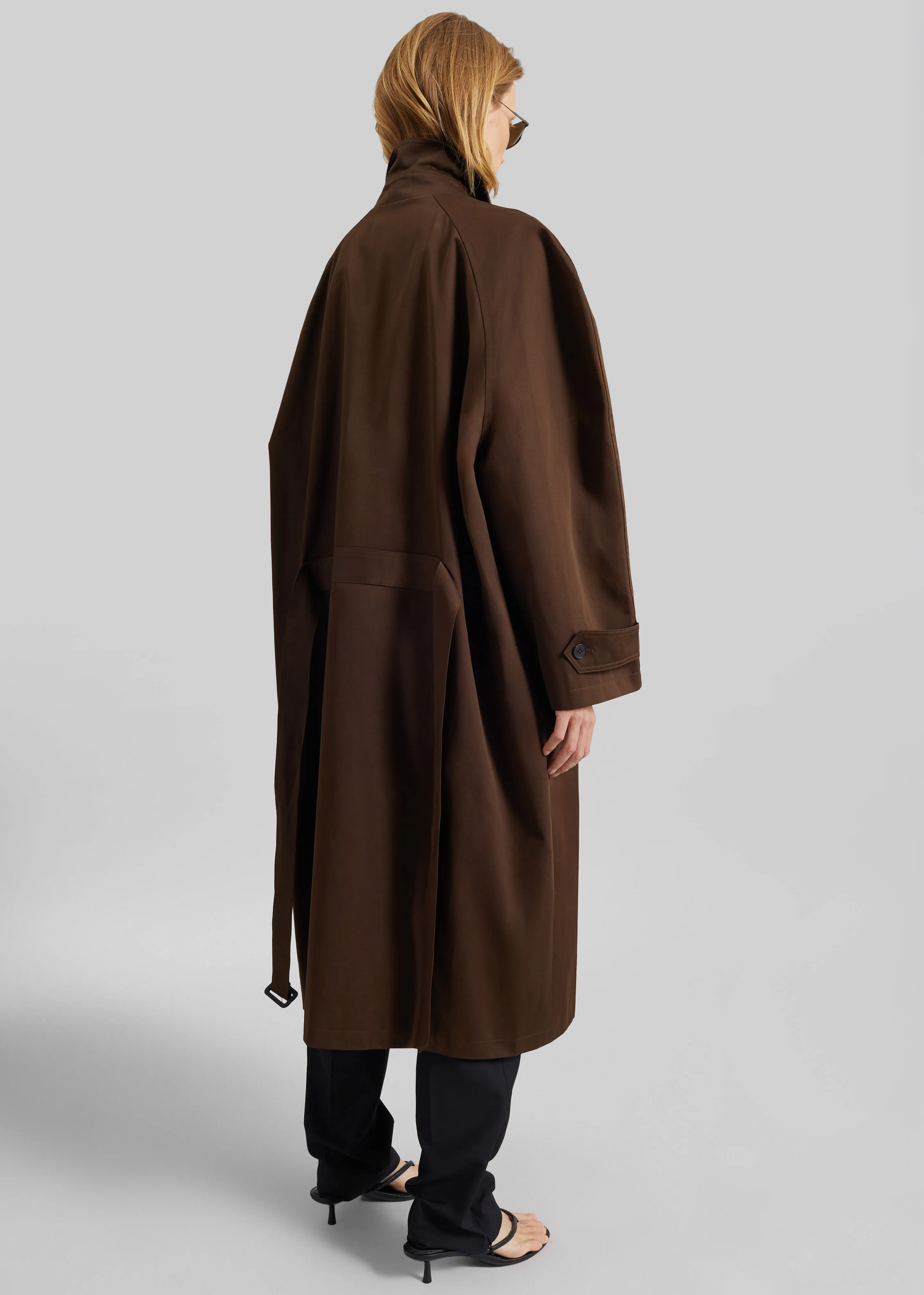 Malmedy Oversized Long Coat - Brown sold by Frankie Shop product image thumbnail 5