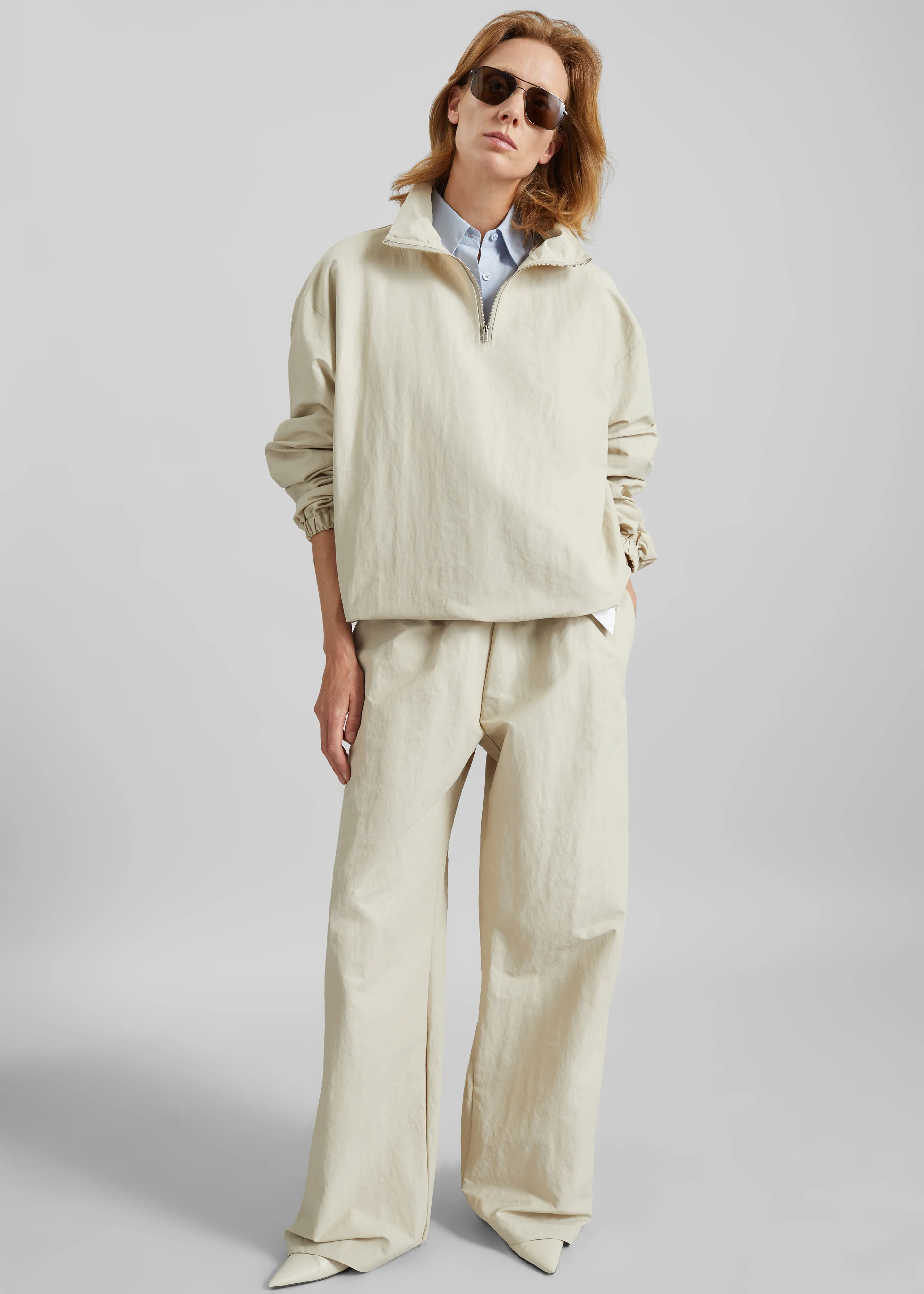 Majvik Windbreaker Anorak - Light Beige sold by Frankie Shop product image thumbnail 5