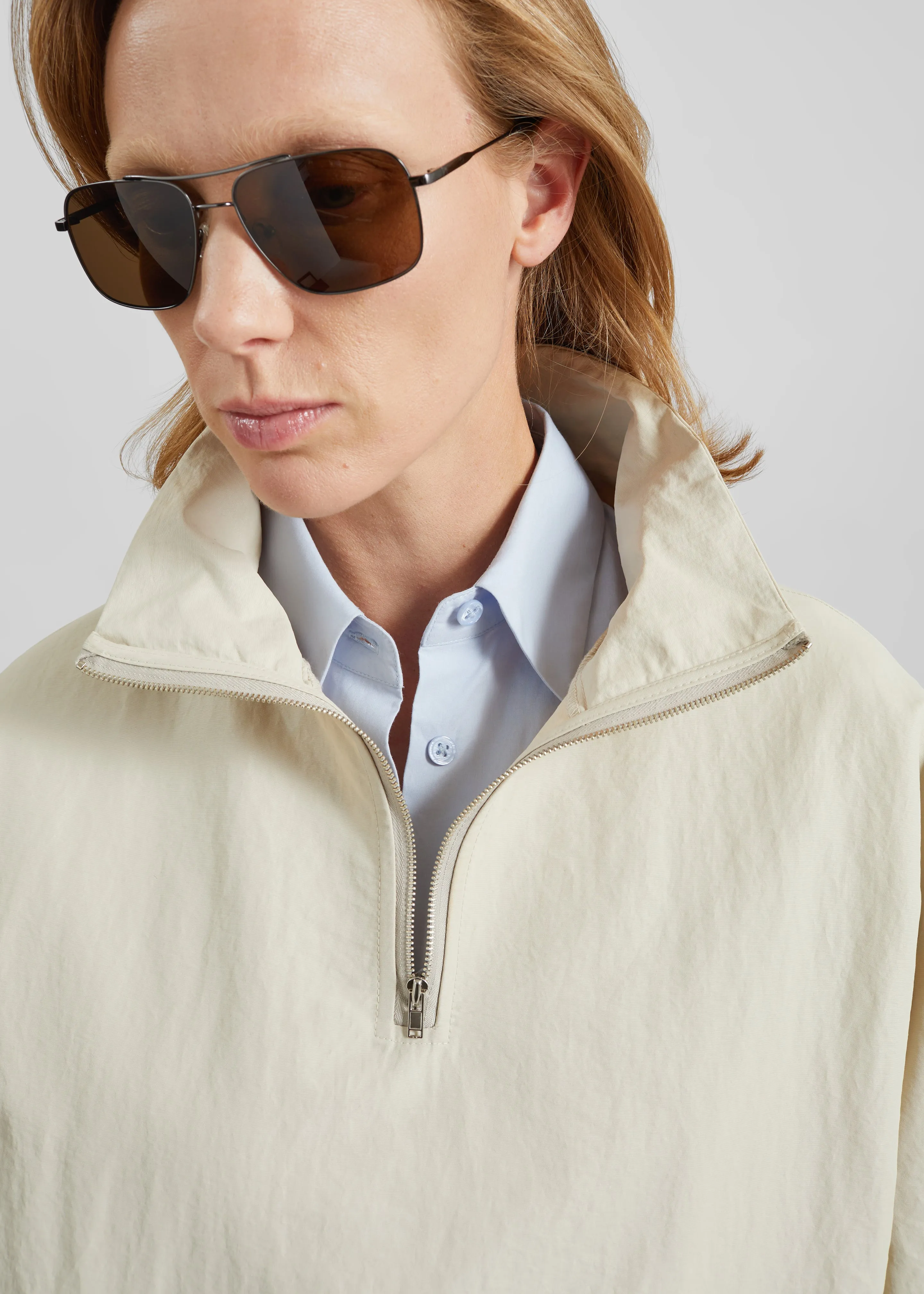 Majvik Windbreaker Anorak - Light Beige sold by Frankie Shop product image thumbnail 4