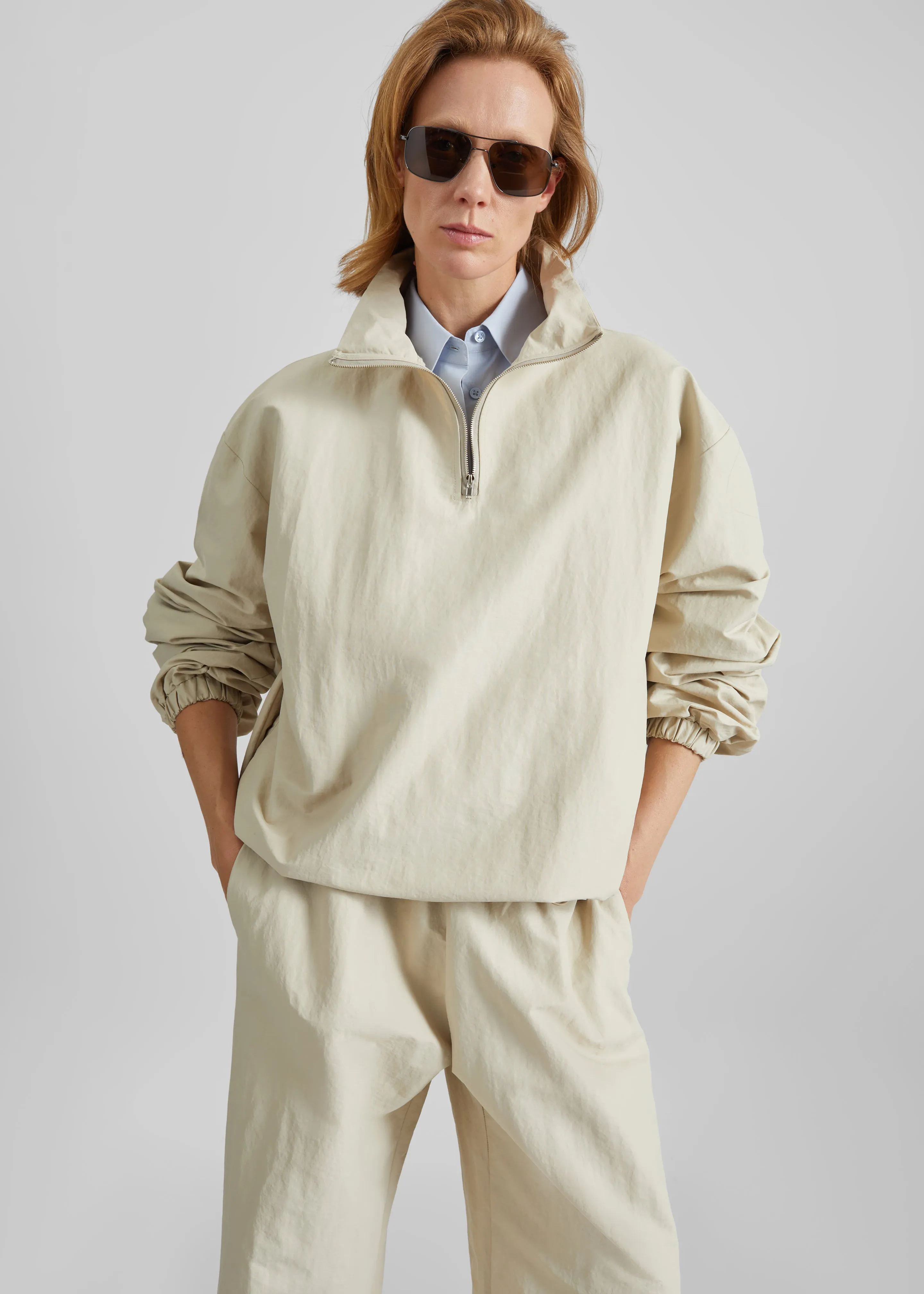 Majvik Windbreaker Anorak - Light Beige sold by Frankie Shop product image thumbnail 3