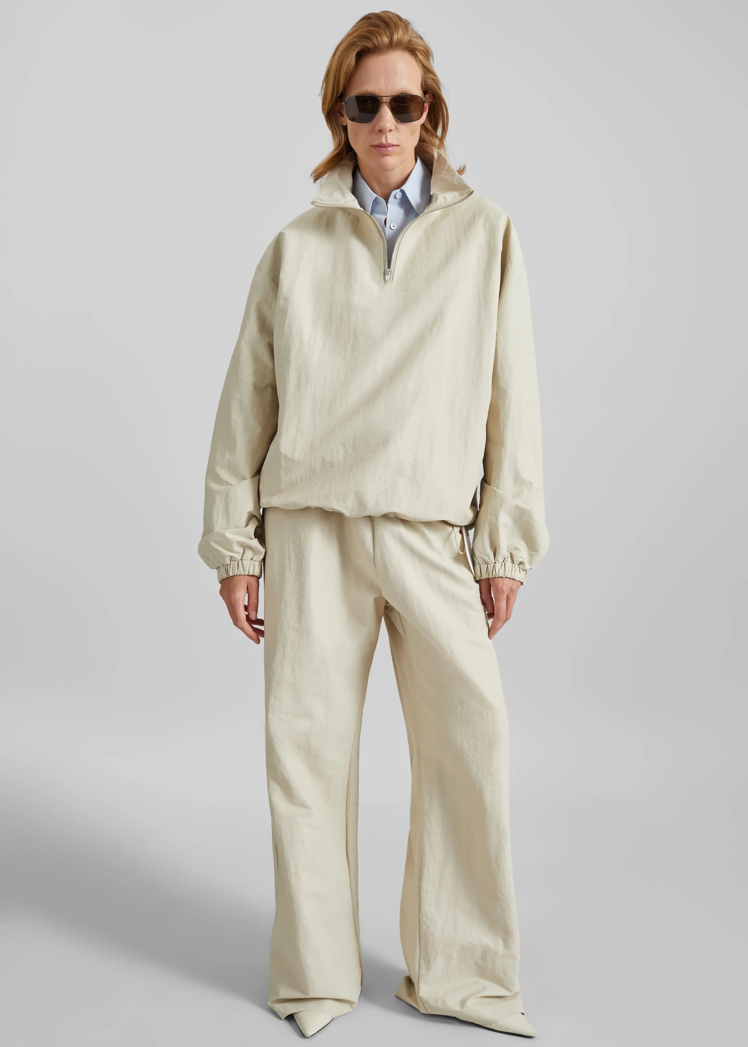 Majvik Windbreaker Anorak - Light Beige sold by Frankie Shop product image thumbnail 2