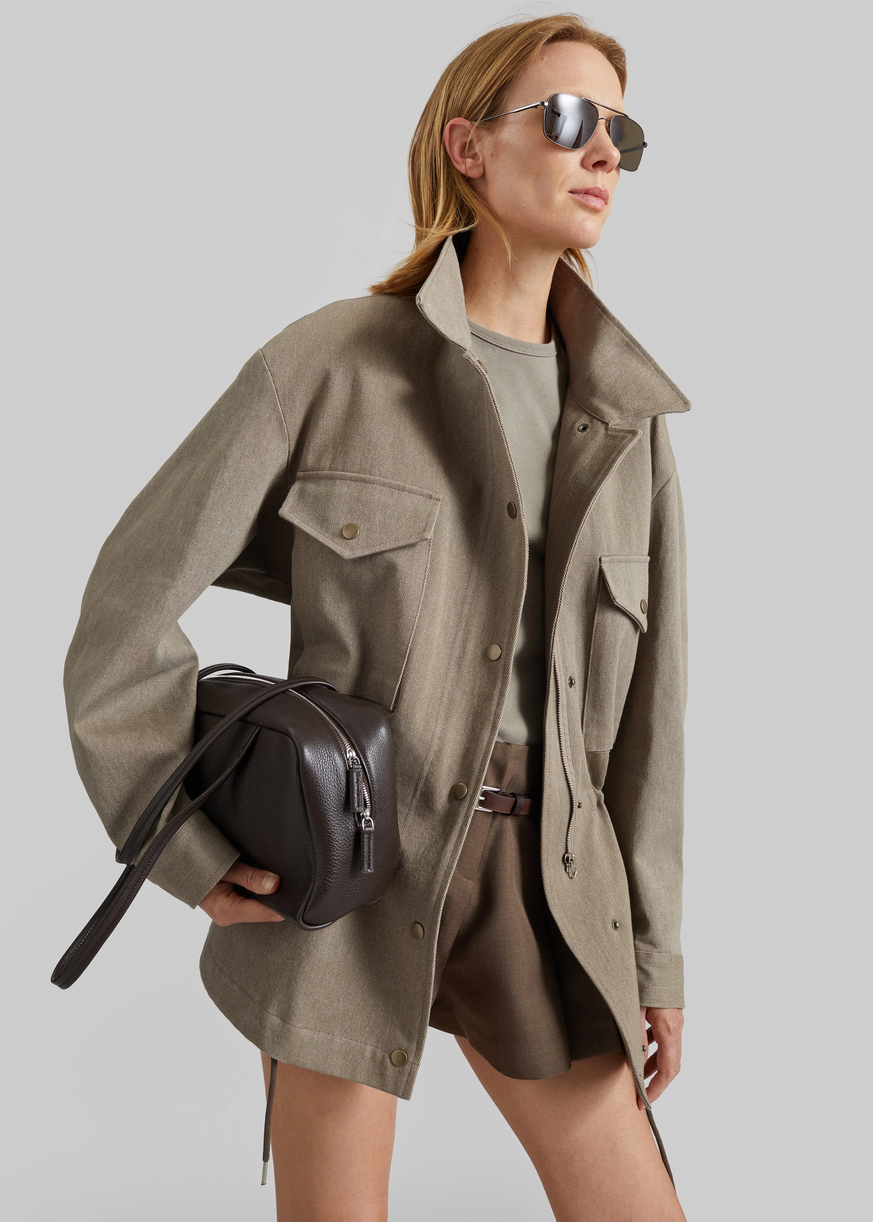 Danto Drawstring Utility Jacket - Light Brown sold by Frankie Shop product image thumbnail 2