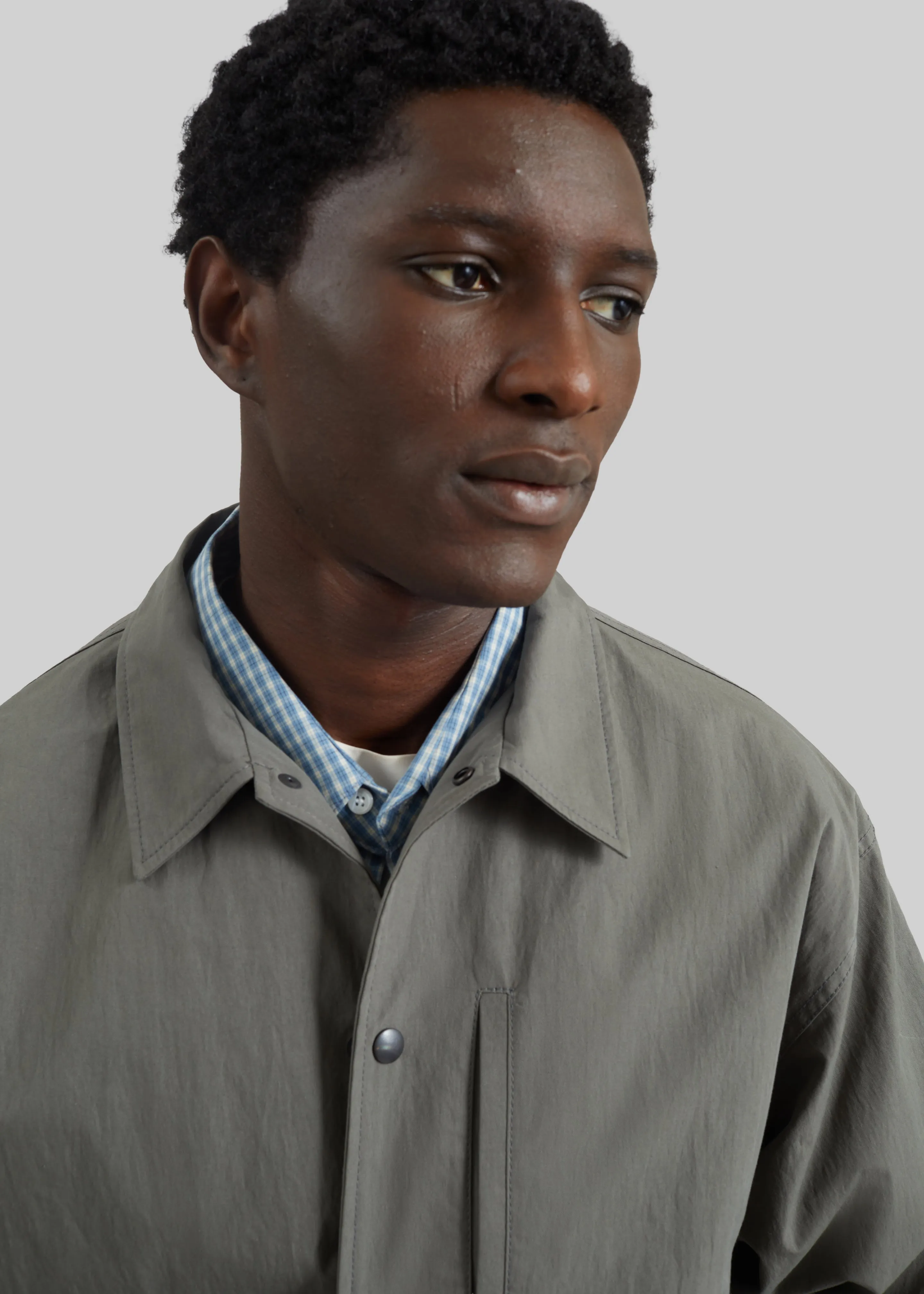 Andres Coach Jacket - Pale Olive sold by Frankie Shop product image thumbnail 3