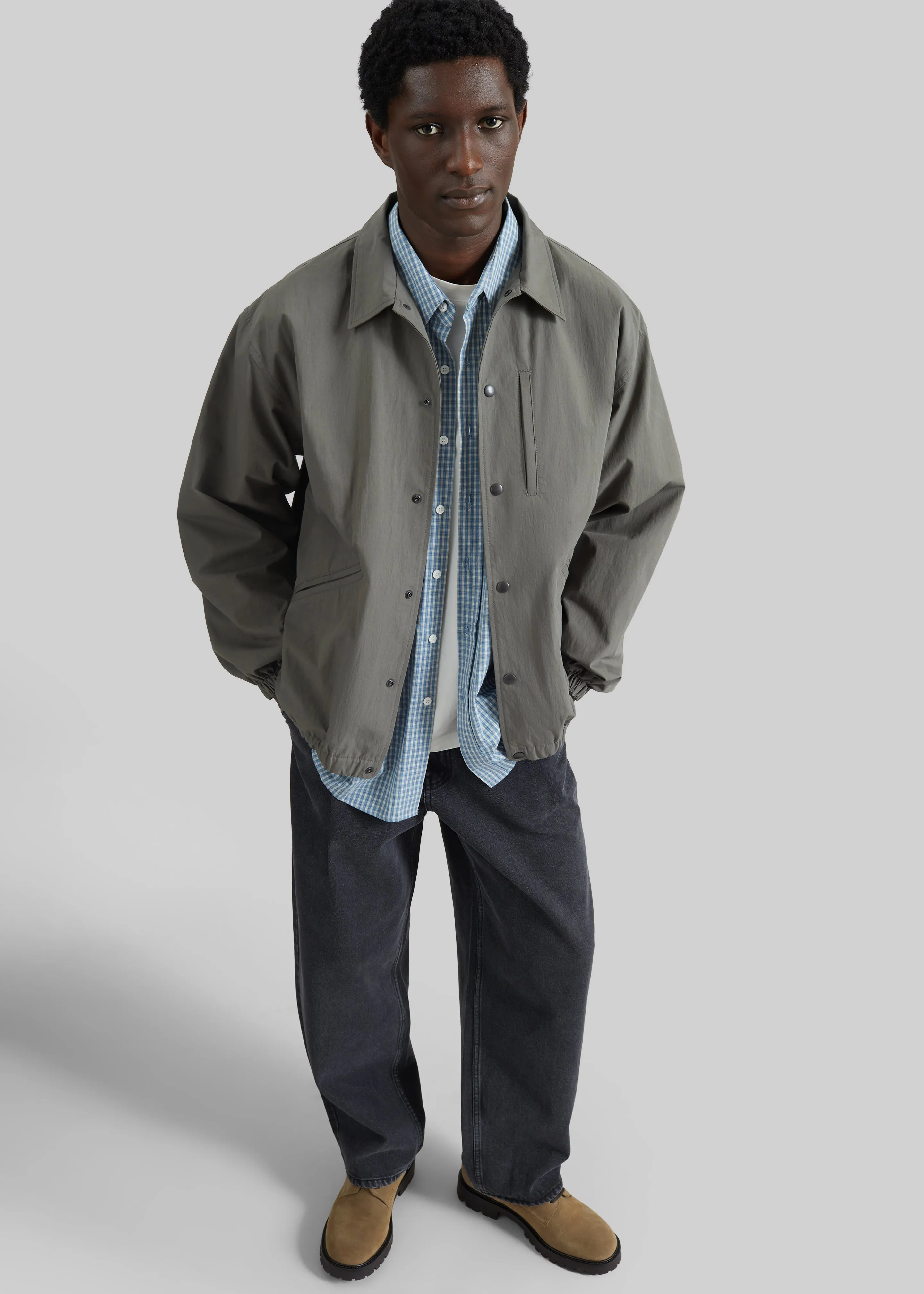Andres Coach Jacket - Pale Olive sold by Frankie Shop product image thumbnail 2
