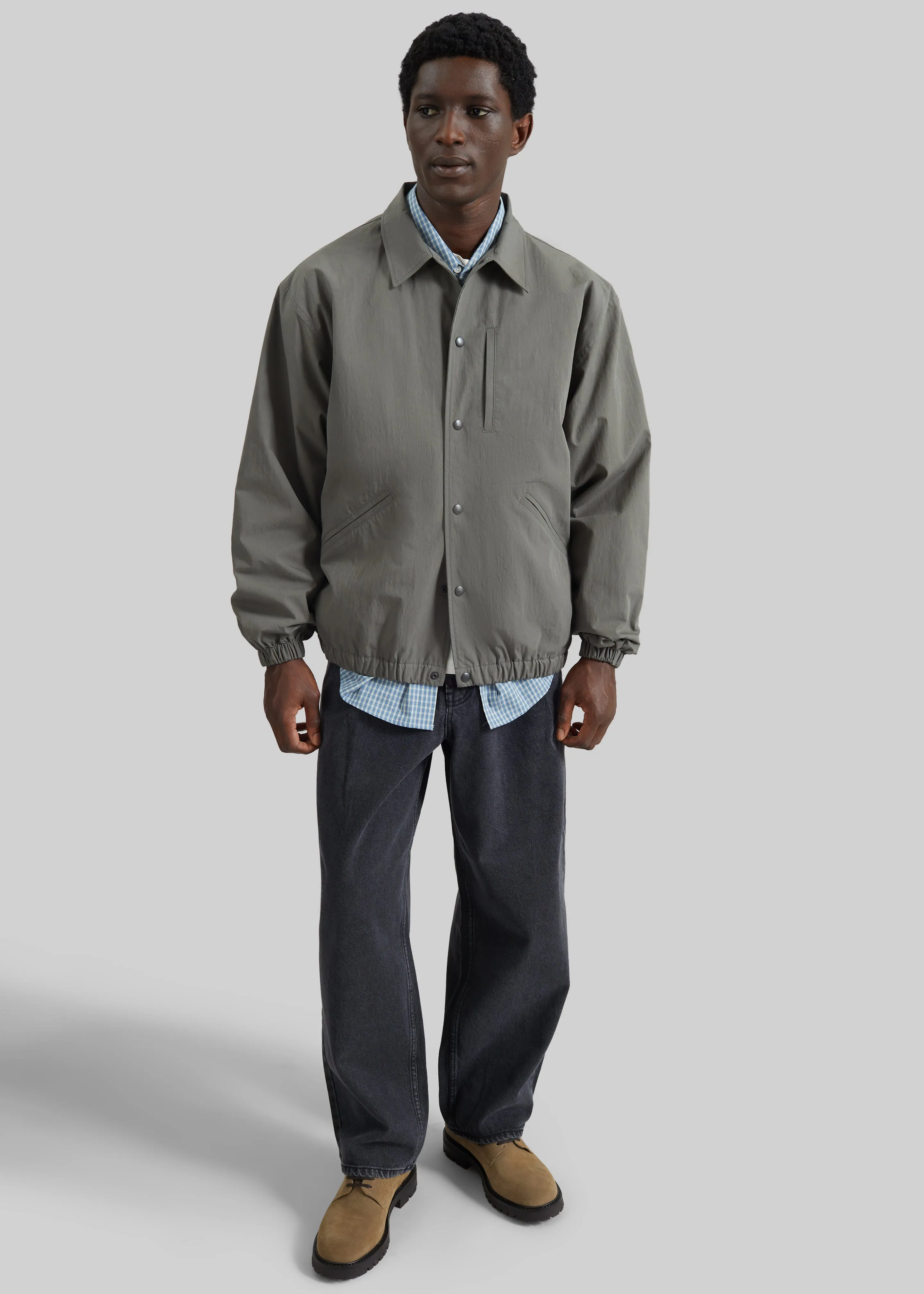 Andres Coach Jacket - Pale Olive sold by Frankie Shop product image thumbnail 5