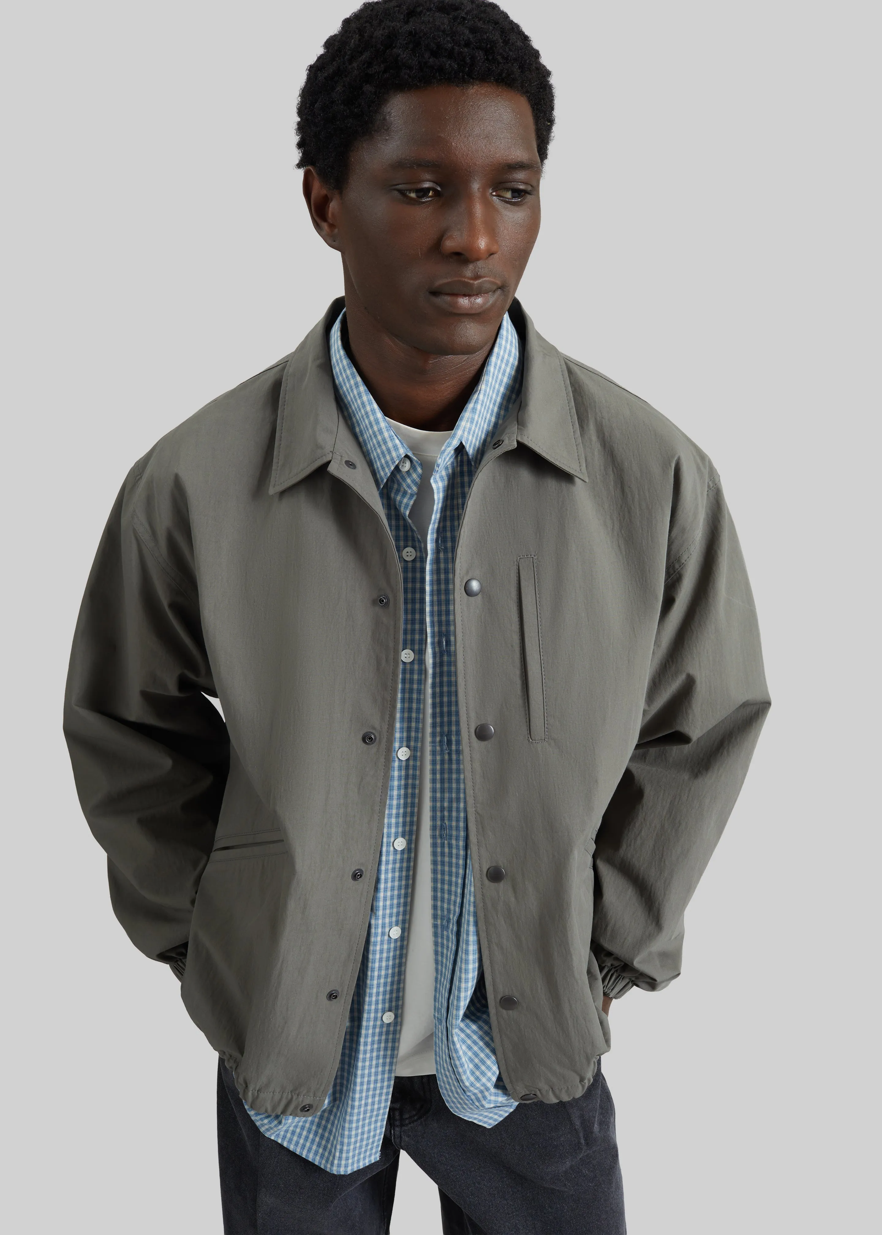 Andres Coach Jacket - Pale Olive sold by Frankie Shop
