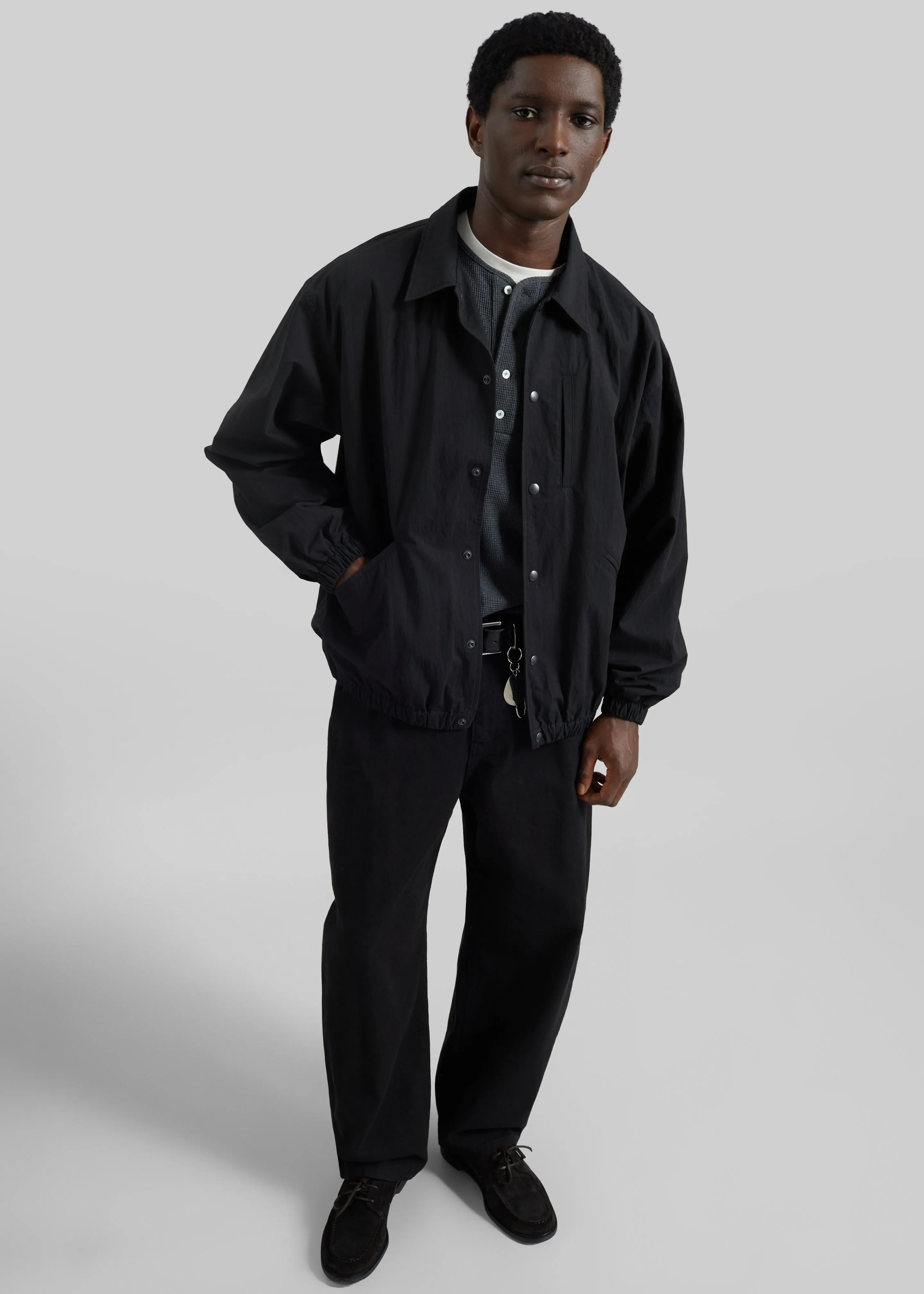 Andres Coach Jacket - Black sold by Frankie Shop product image thumbnail 5