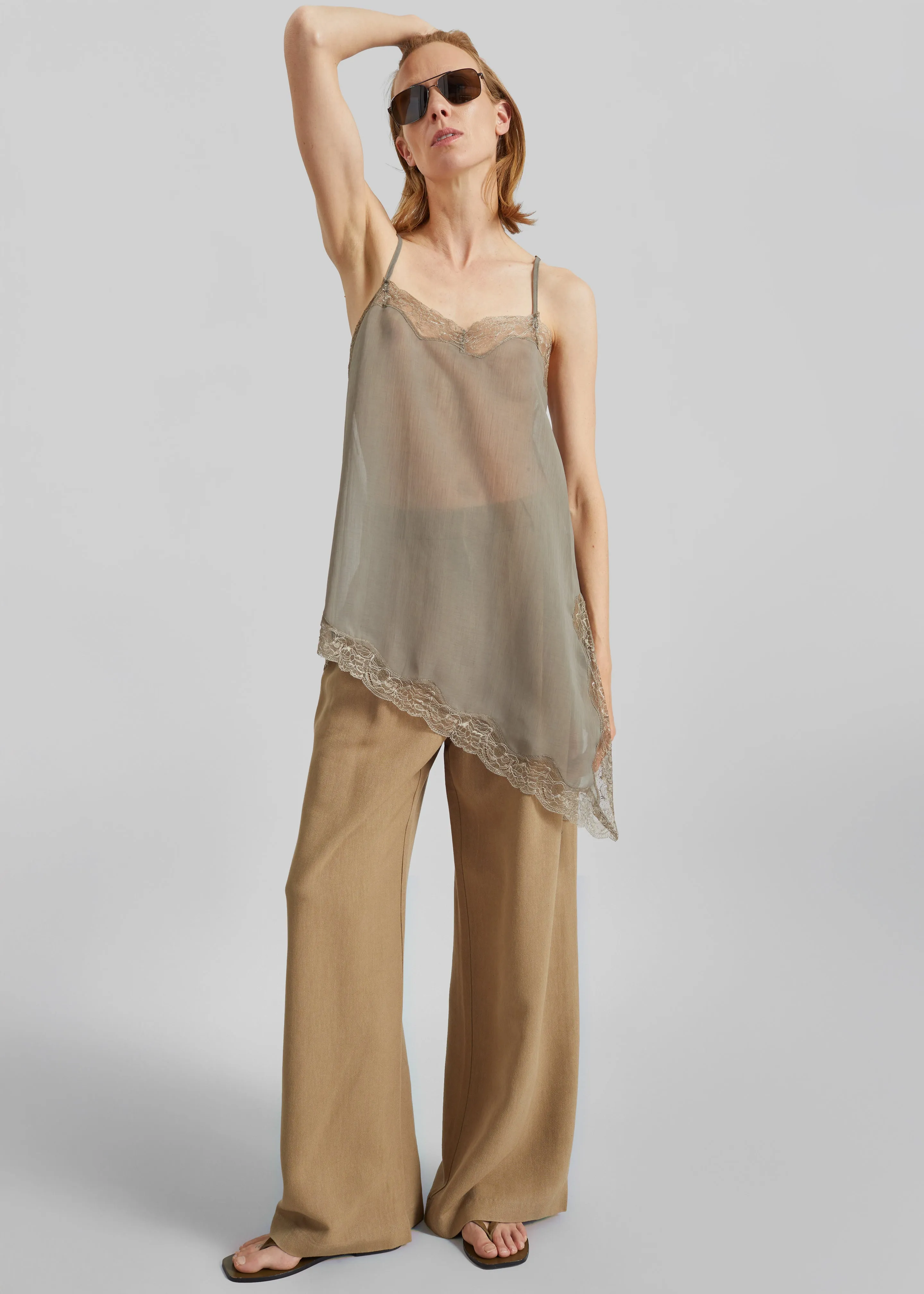 Alessia Sheer Lace Top - Taupe sold by Frankie Shop product image thumbnail 2