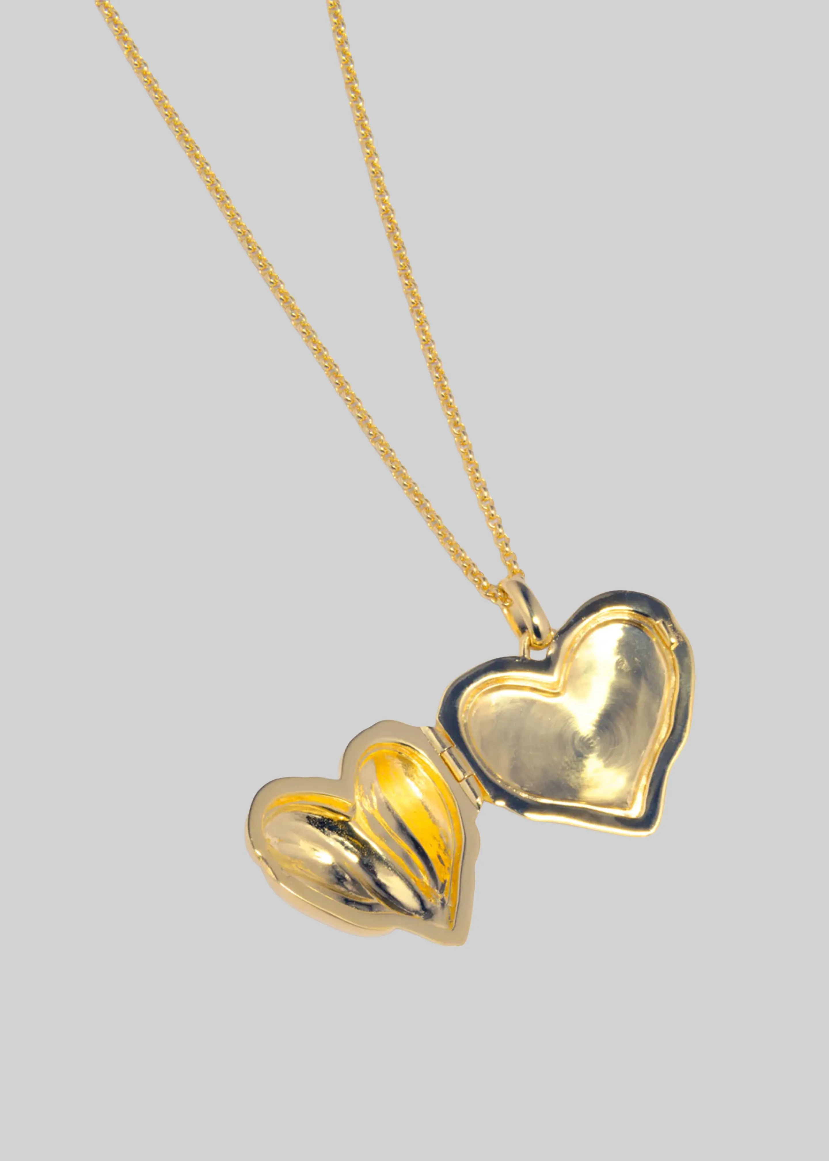 Completedworks Heart Locket Necklace - Gold sold by Frankie Shop product image thumbnail 3
