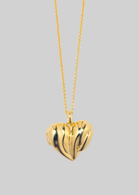 Completedworks Heart Locket Necklace - Gold made by Completed Works