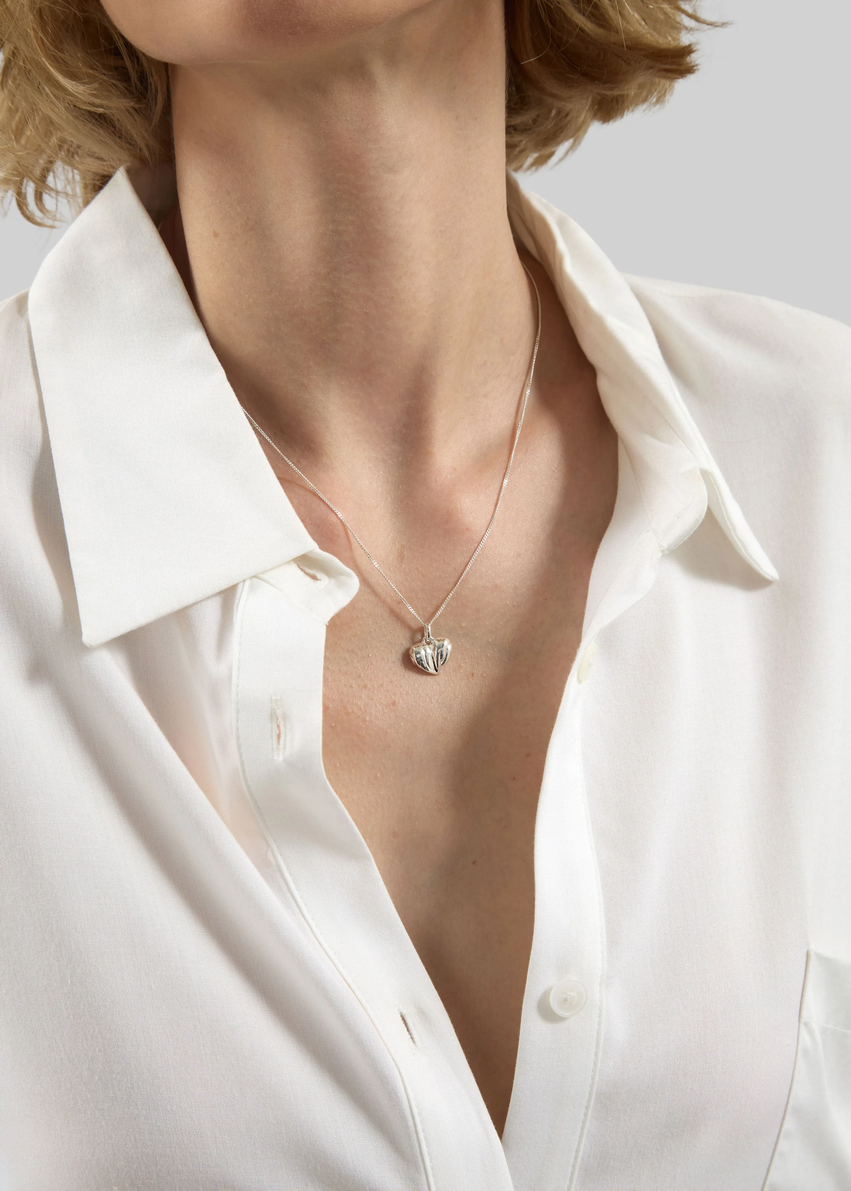 Completedworks Love Don't Lie Pendant Necklace - Silver sold by Frankie Shop product image thumbnail 3