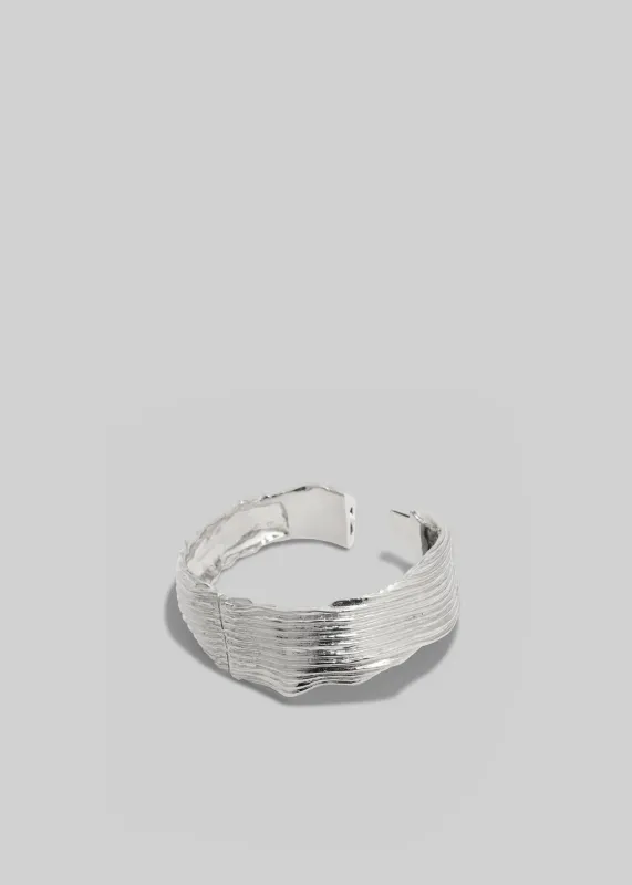 Completedworks Pleated Cuff - Silver made by Completed Works