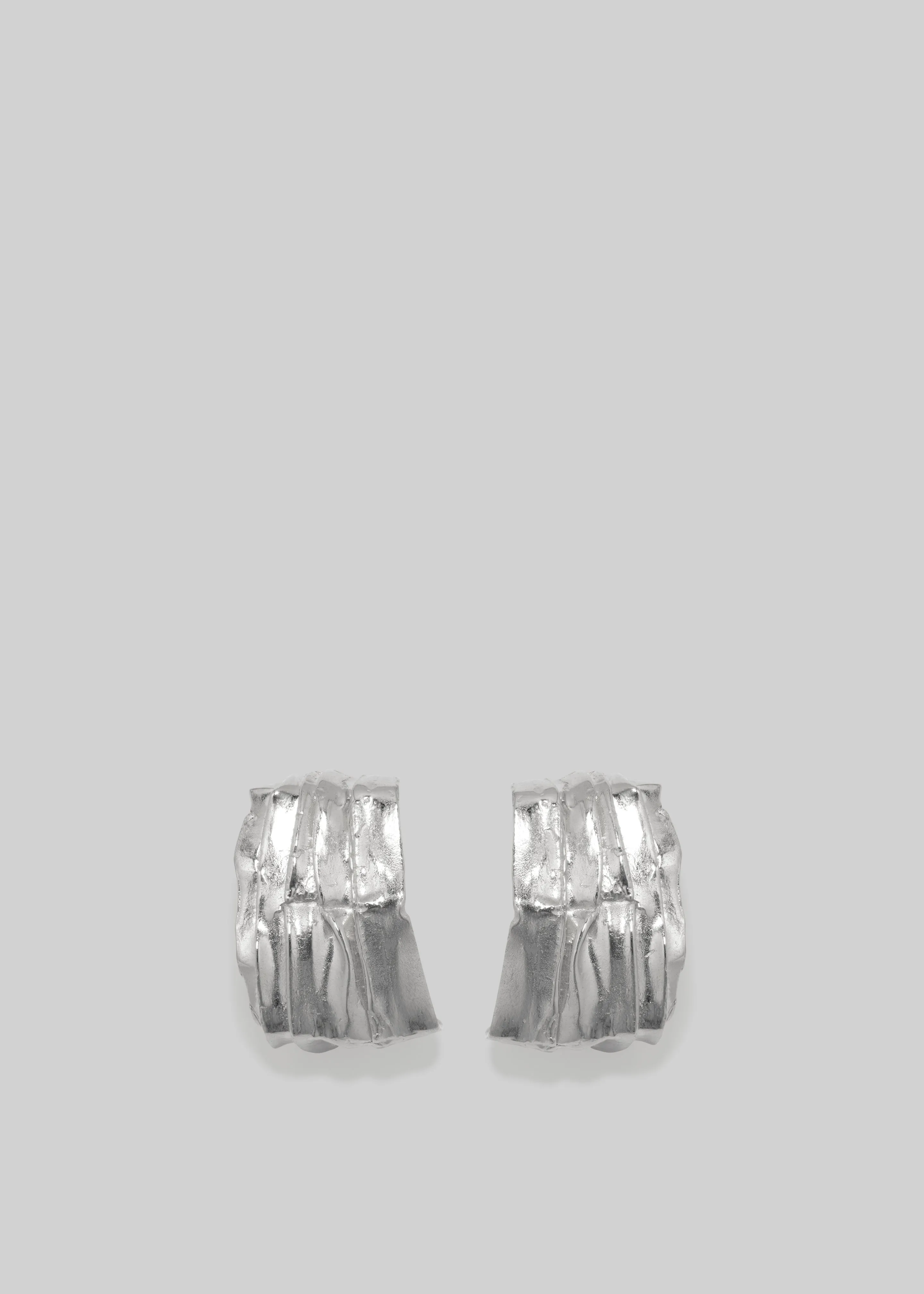 Completedworks Pleated Earrings - Silver sold by Frankie Shop