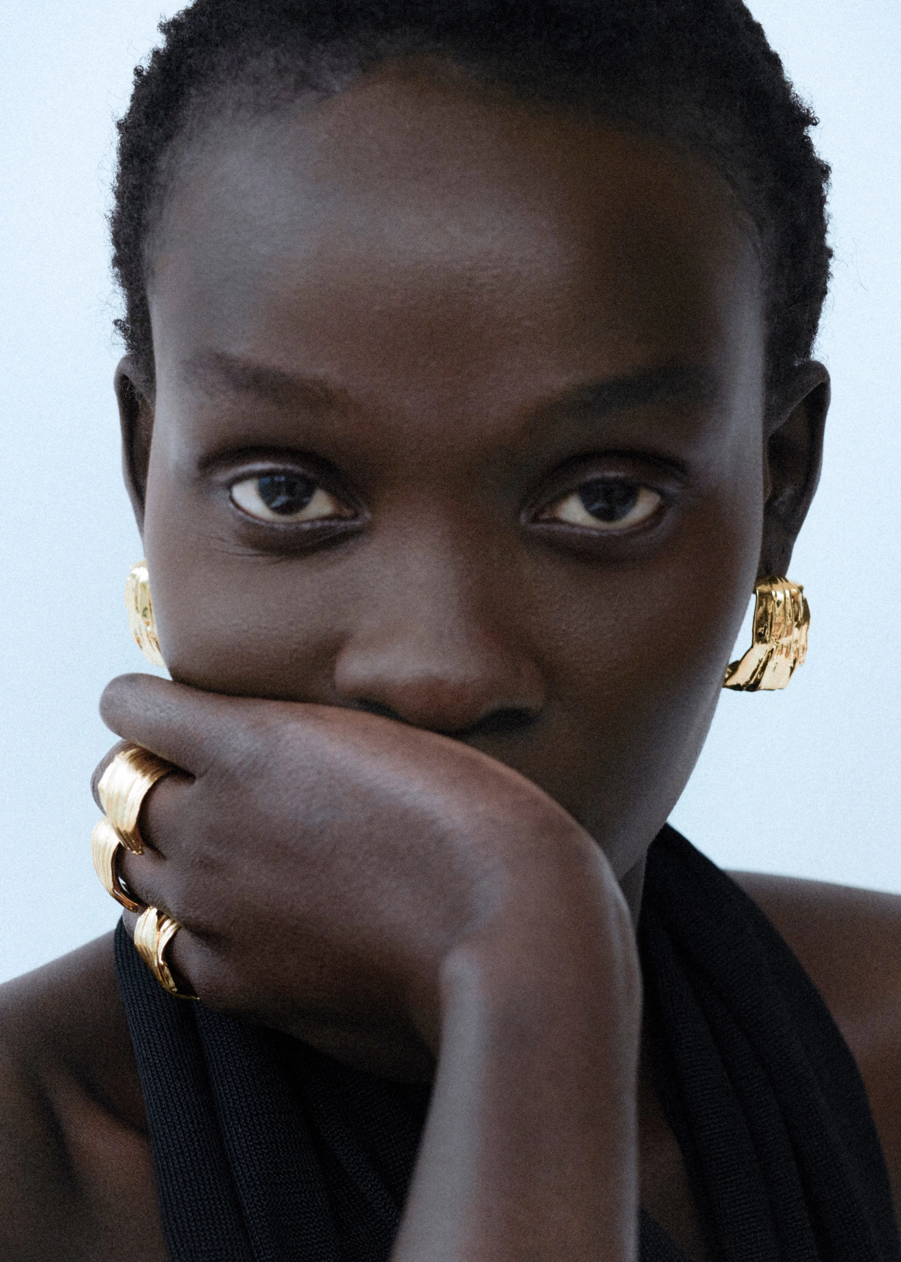 Completedworks Pleated Earrings - Gold sold by Frankie Shop product image thumbnail 2