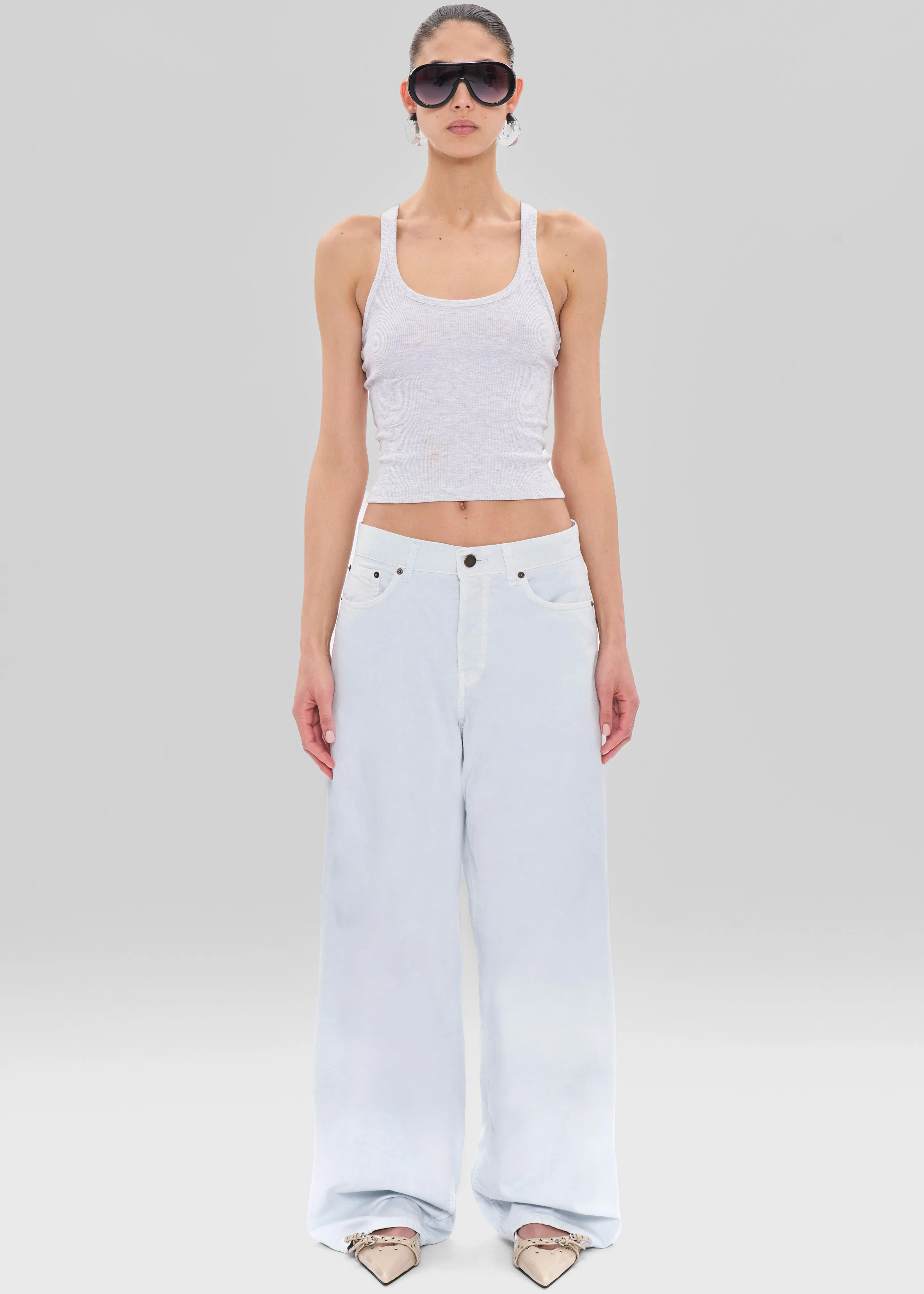 Haikure Bethany Twill Jeans - Off White sold by Frankie Shop product image thumbnail 2