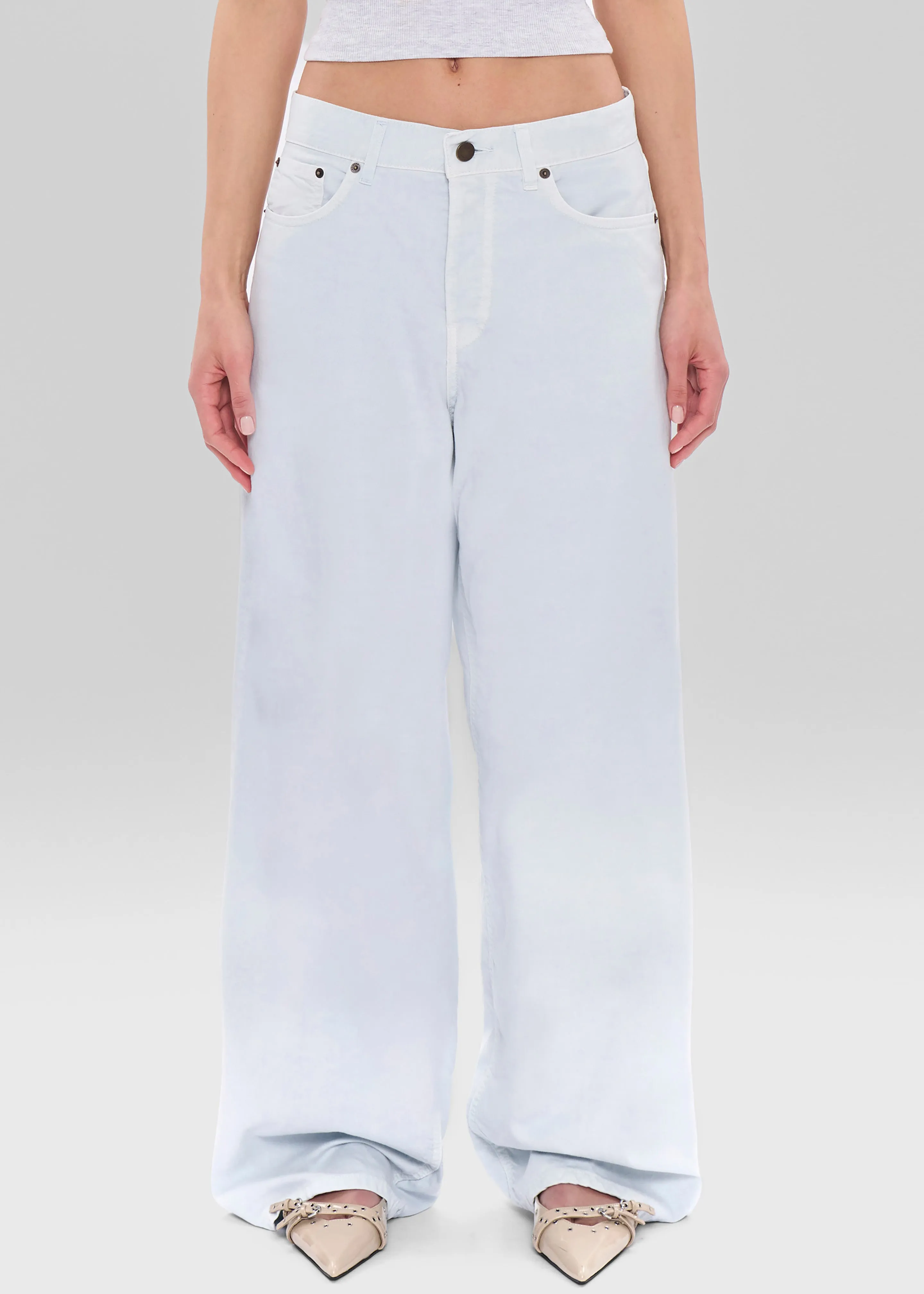 Haikure Bethany Twill Jeans - Off White sold by Frankie Shop