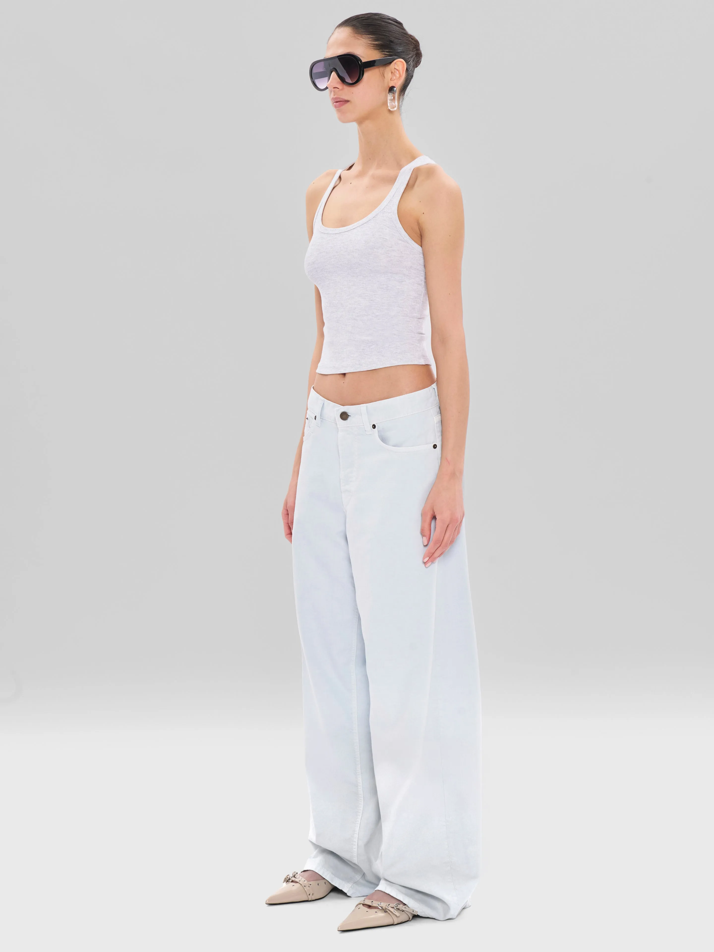 Haikure Bethany Twill Jeans - Off White sold by Frankie Shop product image thumbnail 3