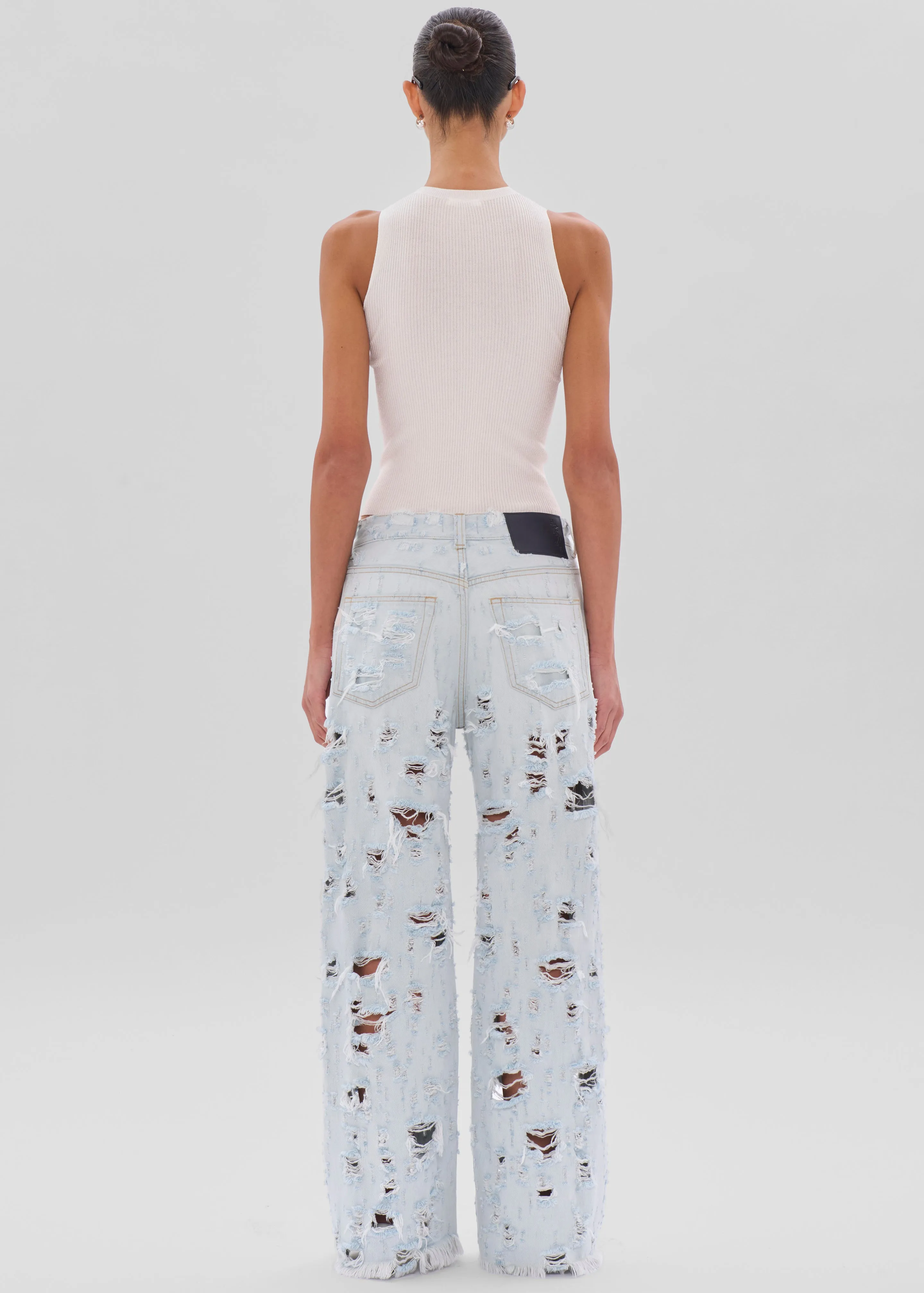 Haikure Winny Jeans - Light Blue Destroy sold by Frankie Shop product image thumbnail 4