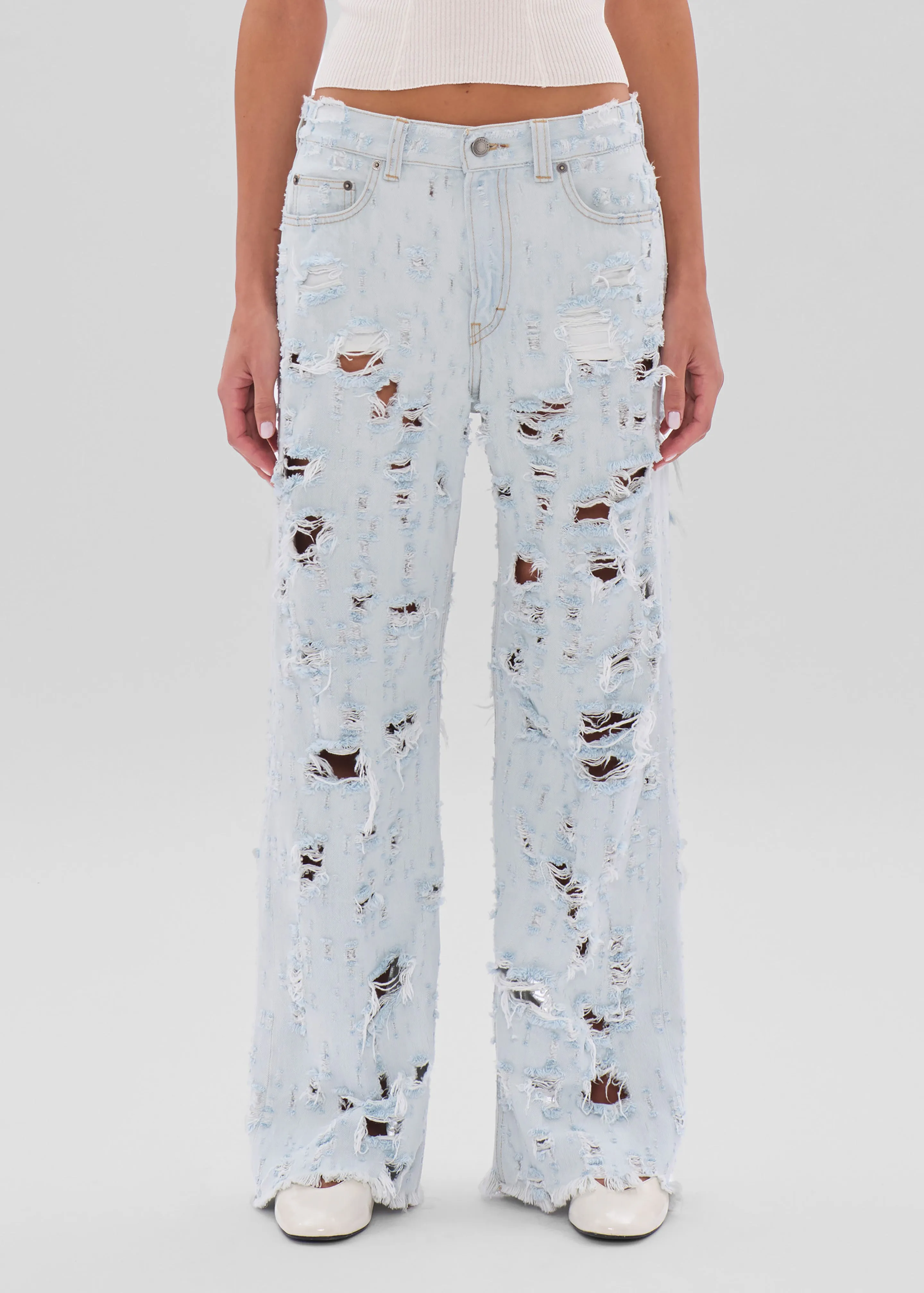 Haikure Winny Jeans - Light Blue Destroy sold by Frankie Shop product image thumbnail 2