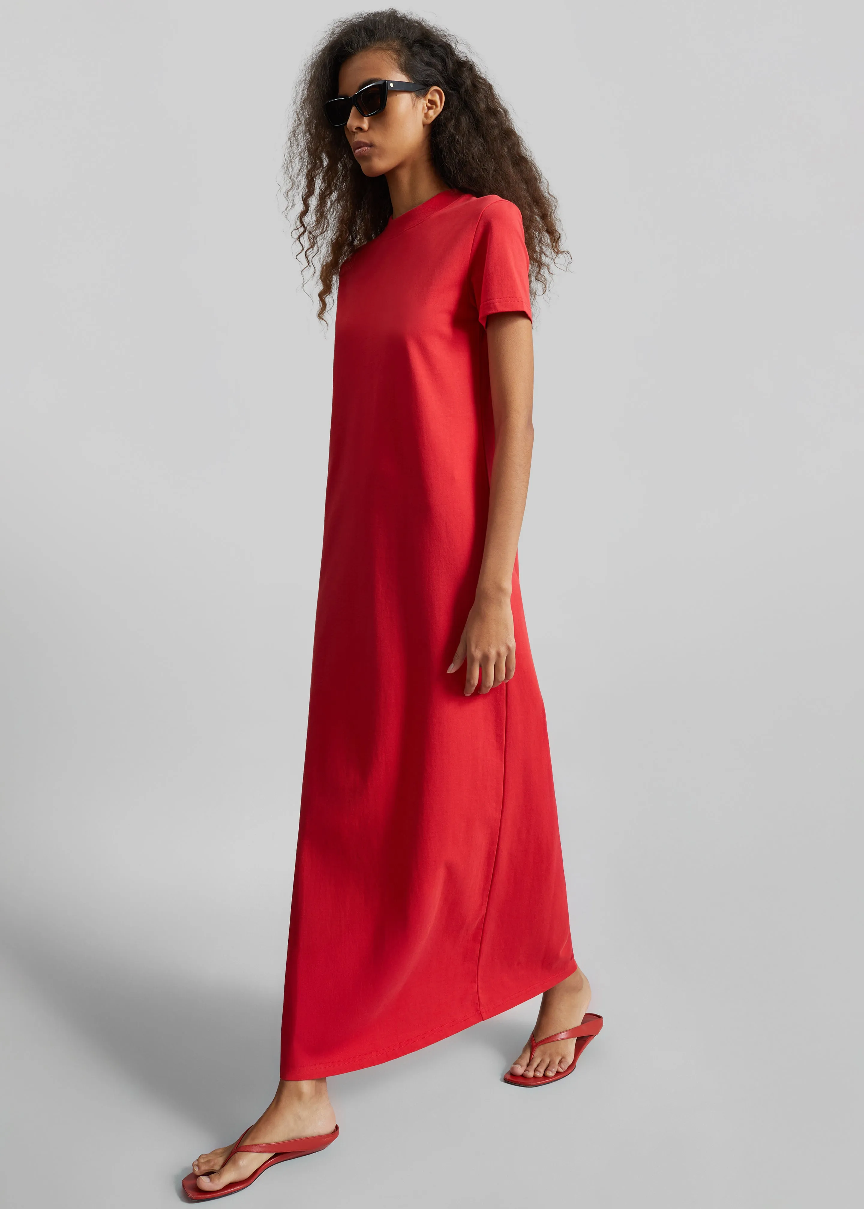Malo T-Shirt Dress - Red sold by Frankie Shop