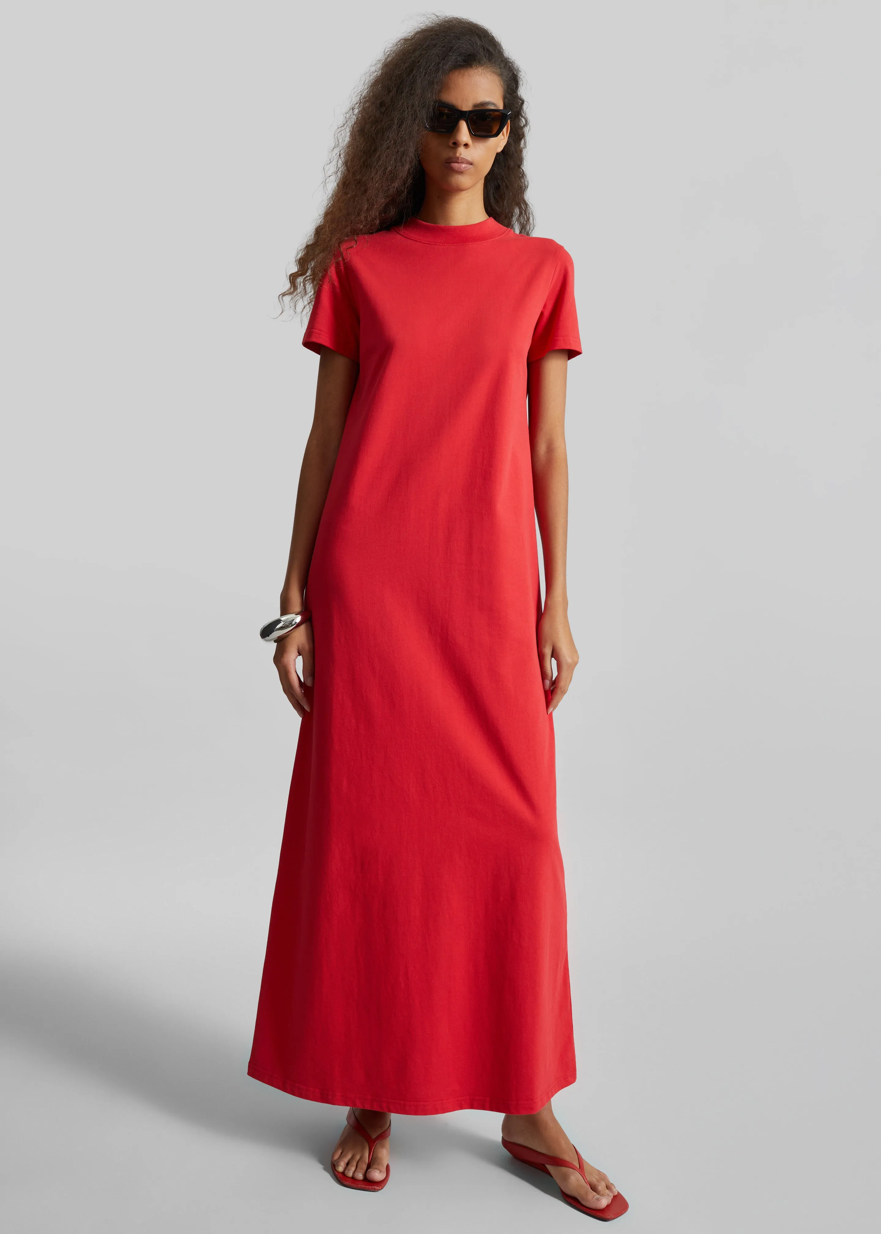 Malo T-Shirt Dress - Red sold by Frankie Shop product image thumbnail 2