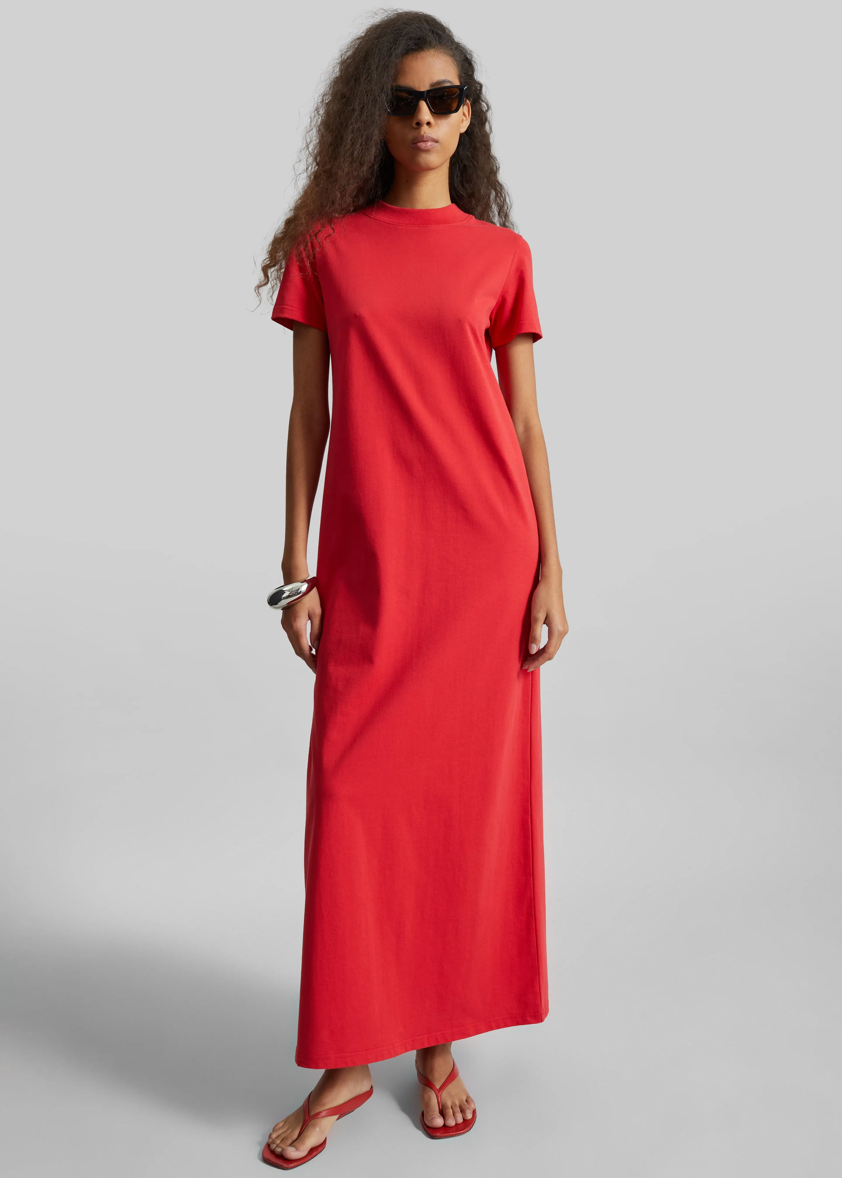 Malo T-Shirt Dress - Red sold by Frankie Shop product image thumbnail 4