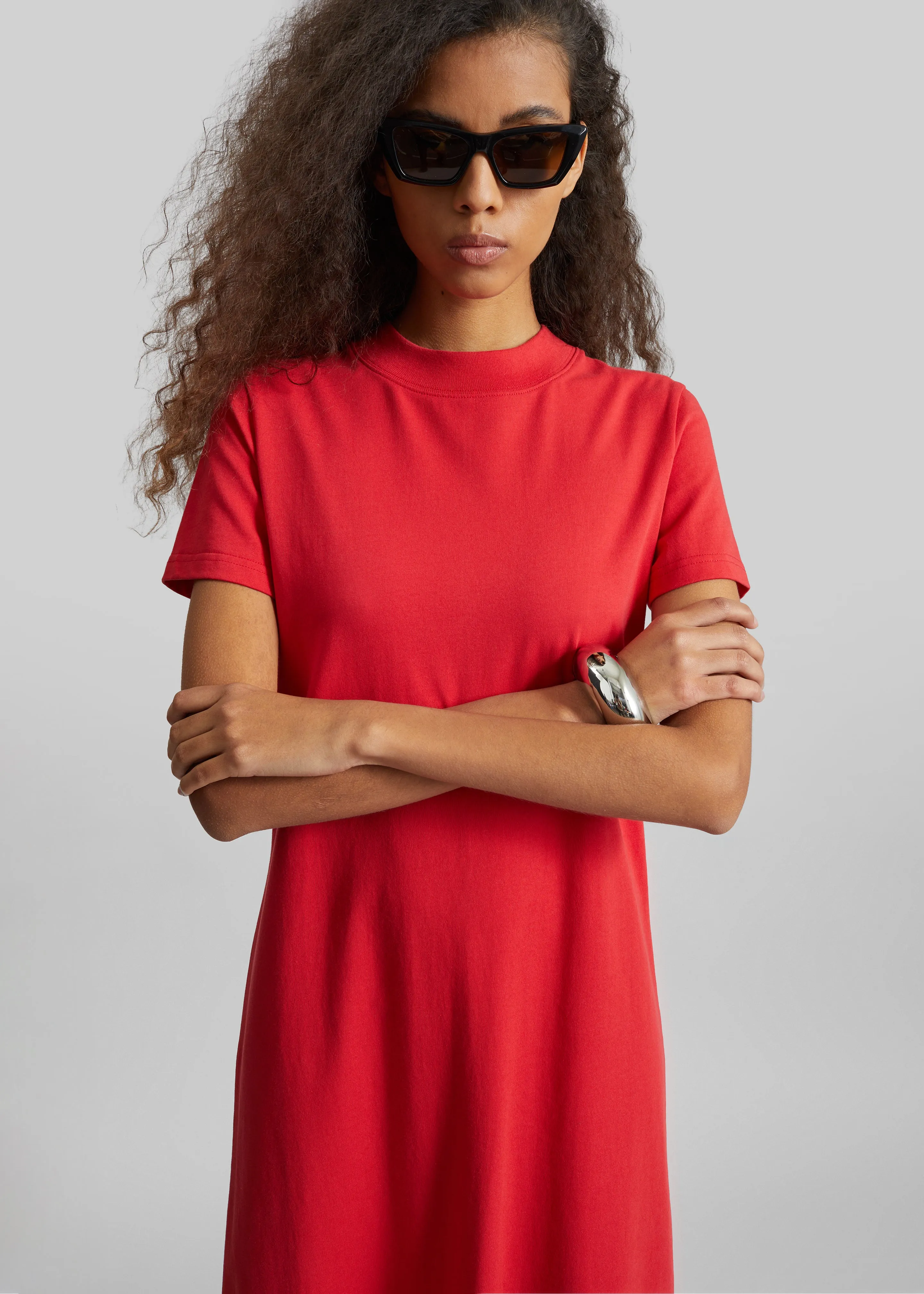 Malo T-Shirt Dress - Red sold by Frankie Shop product image thumbnail 3