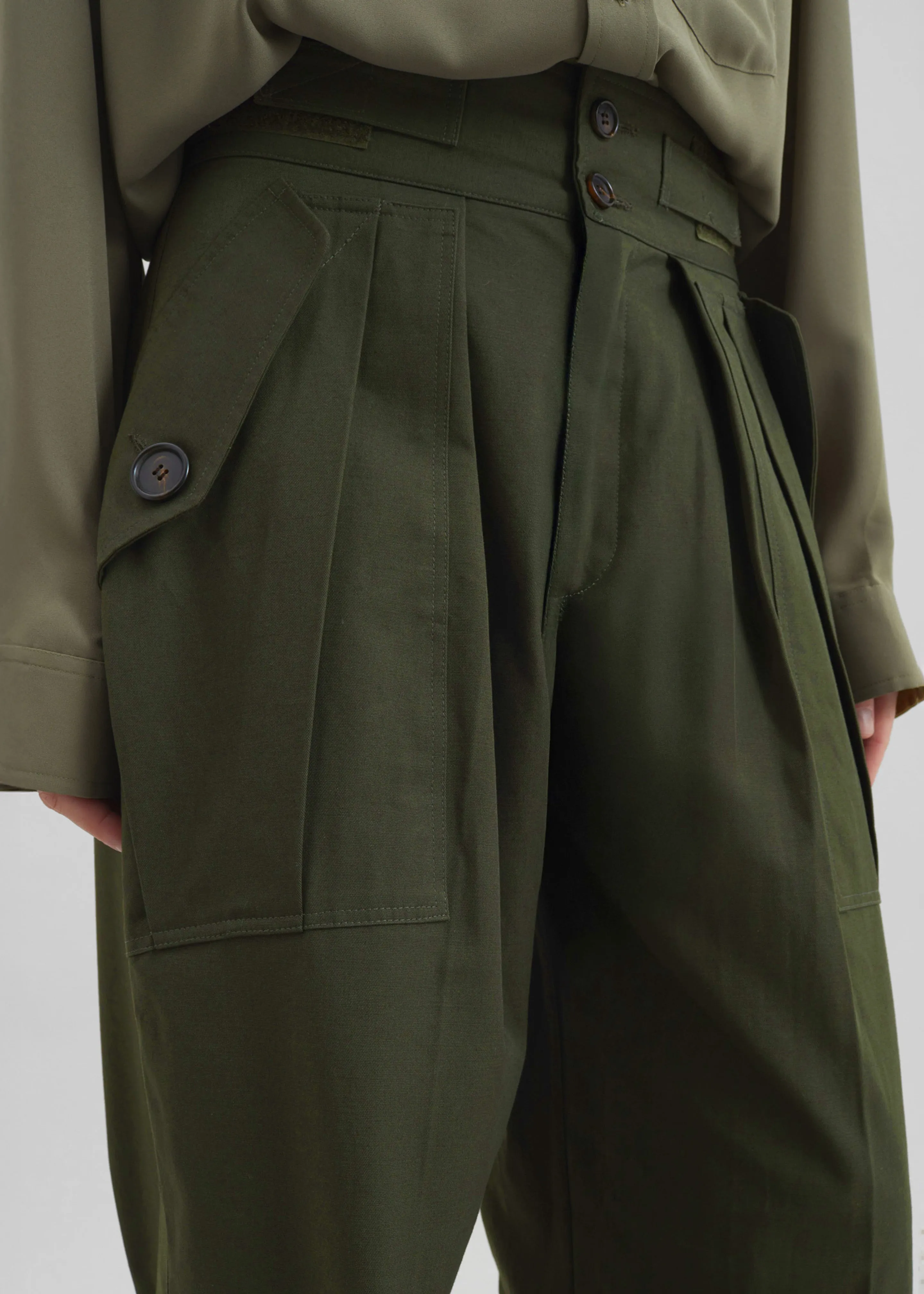 Tova Cargo Pants - Deep Green sold by Frankie Shop product image thumbnail 3