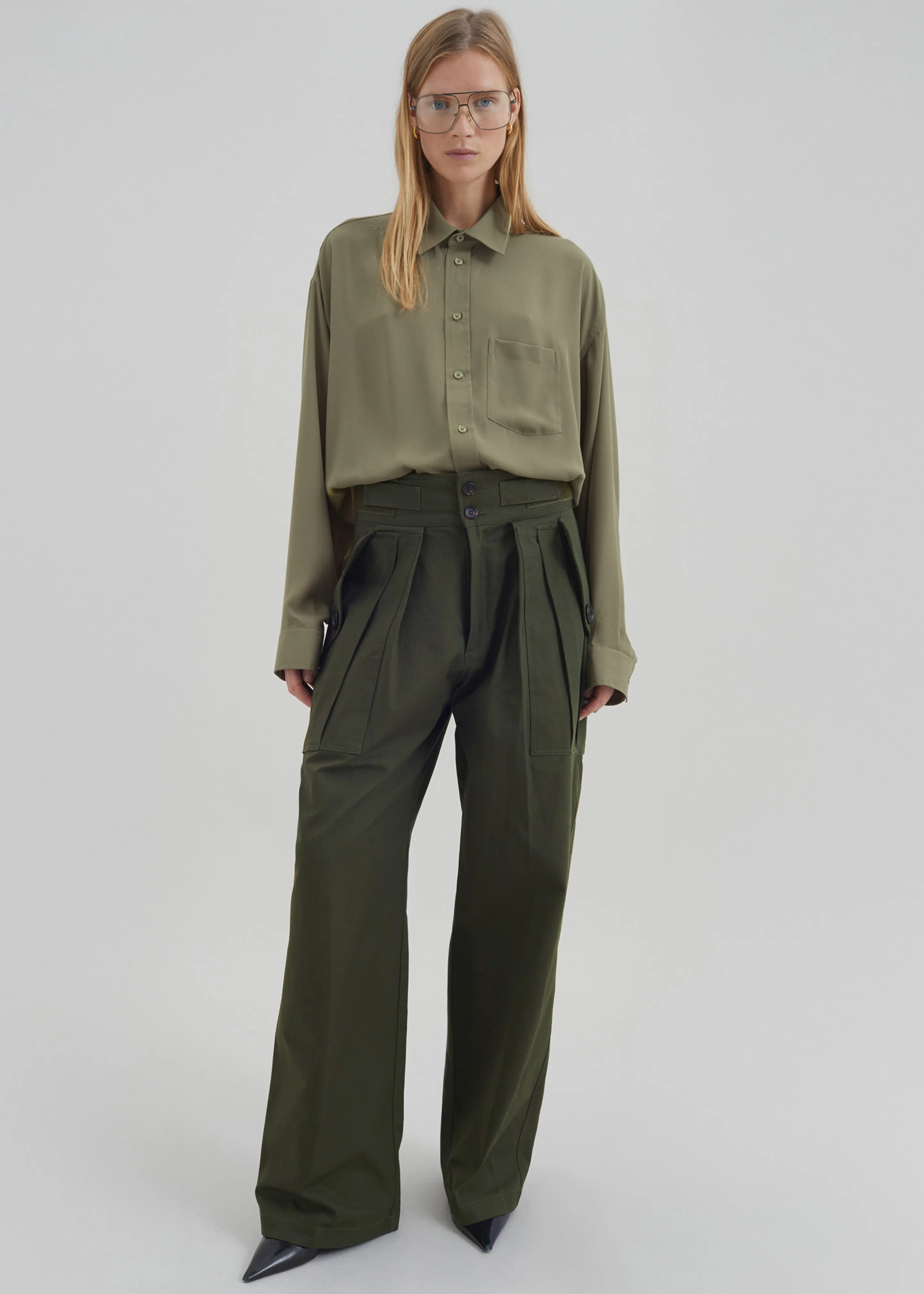 Tova Cargo Pants - Deep Green sold by Frankie Shop