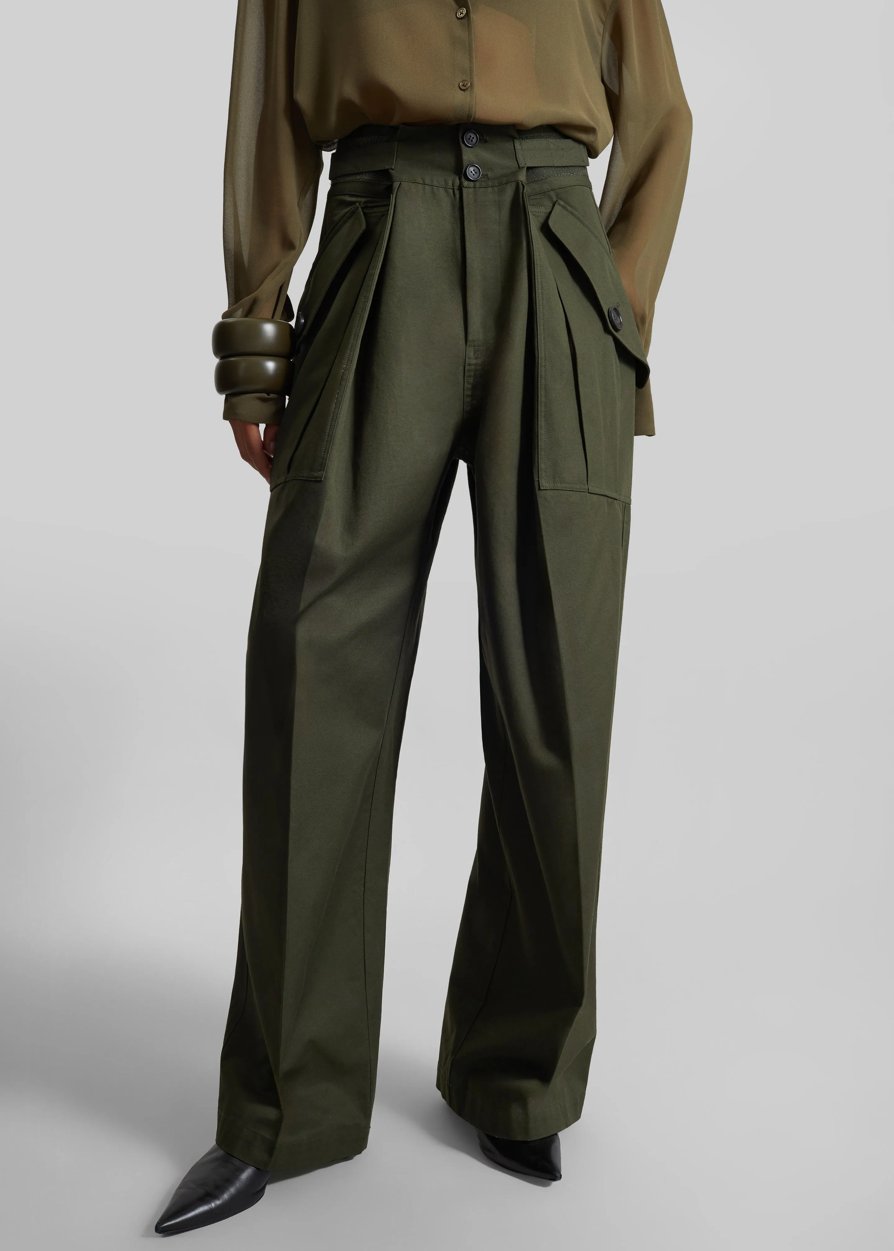 Tova Cargo Pants - Deep Green sold by Frankie Shop product image thumbnail 5
