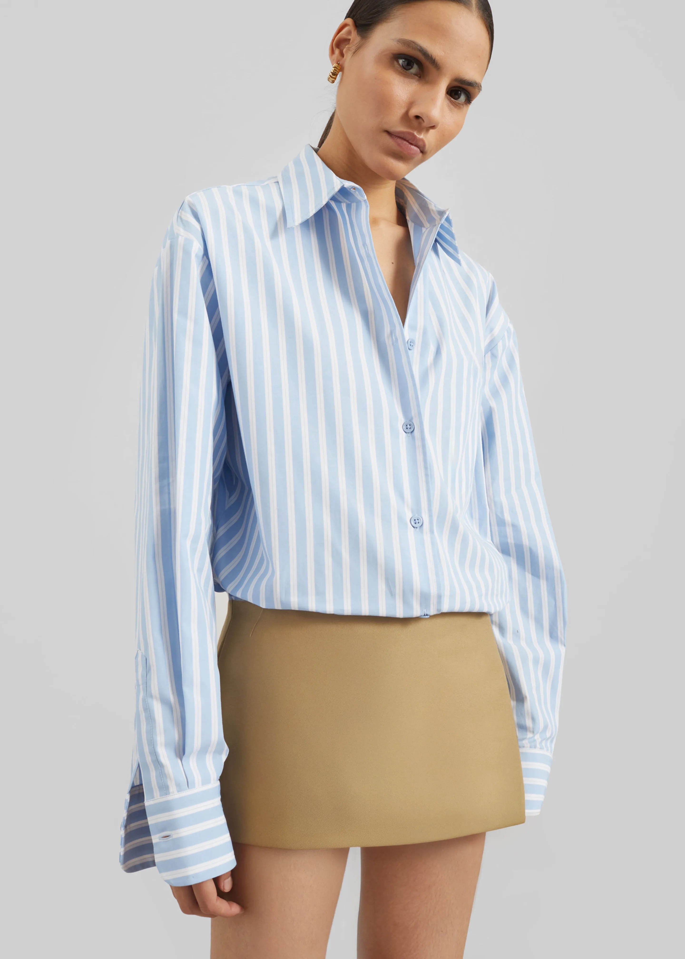 Hera Cotton Mini Skirt - Camel sold by Frankie Shop product image thumbnail 5