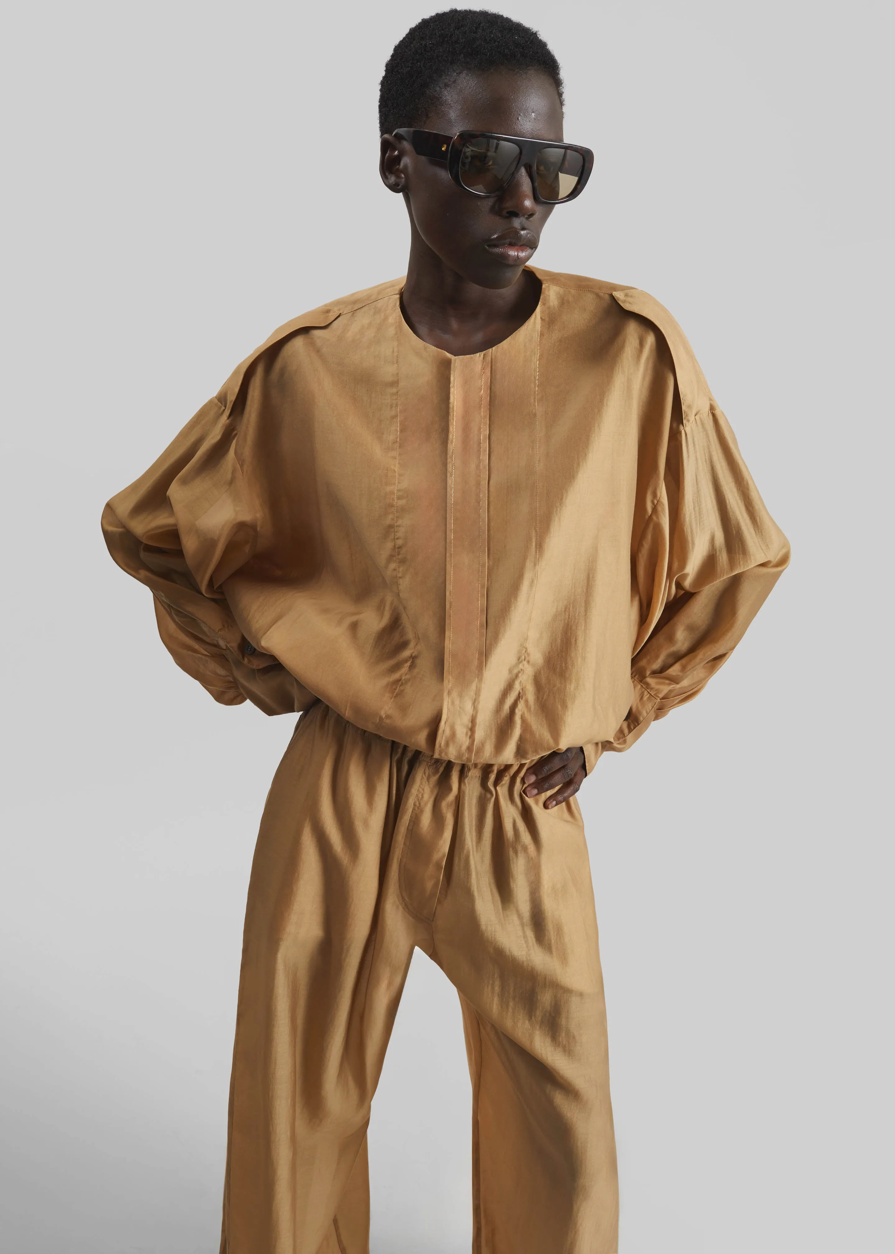 TheLatest Diana Light Muslin Shirt - Nude sold by Frankie Shop