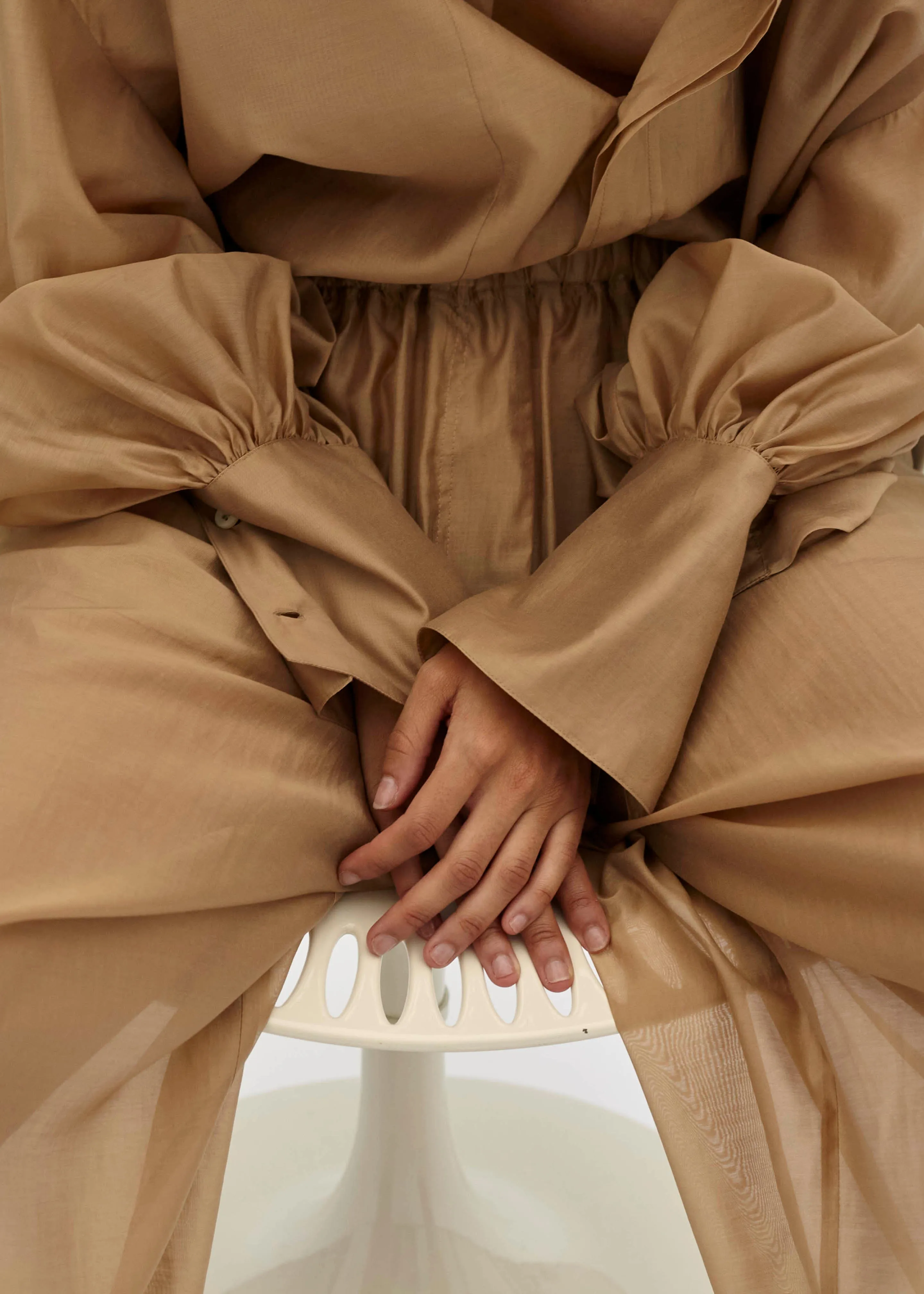 TheLatest Diana Light Muslin Shirt - Nude sold by Frankie Shop product image thumbnail 2