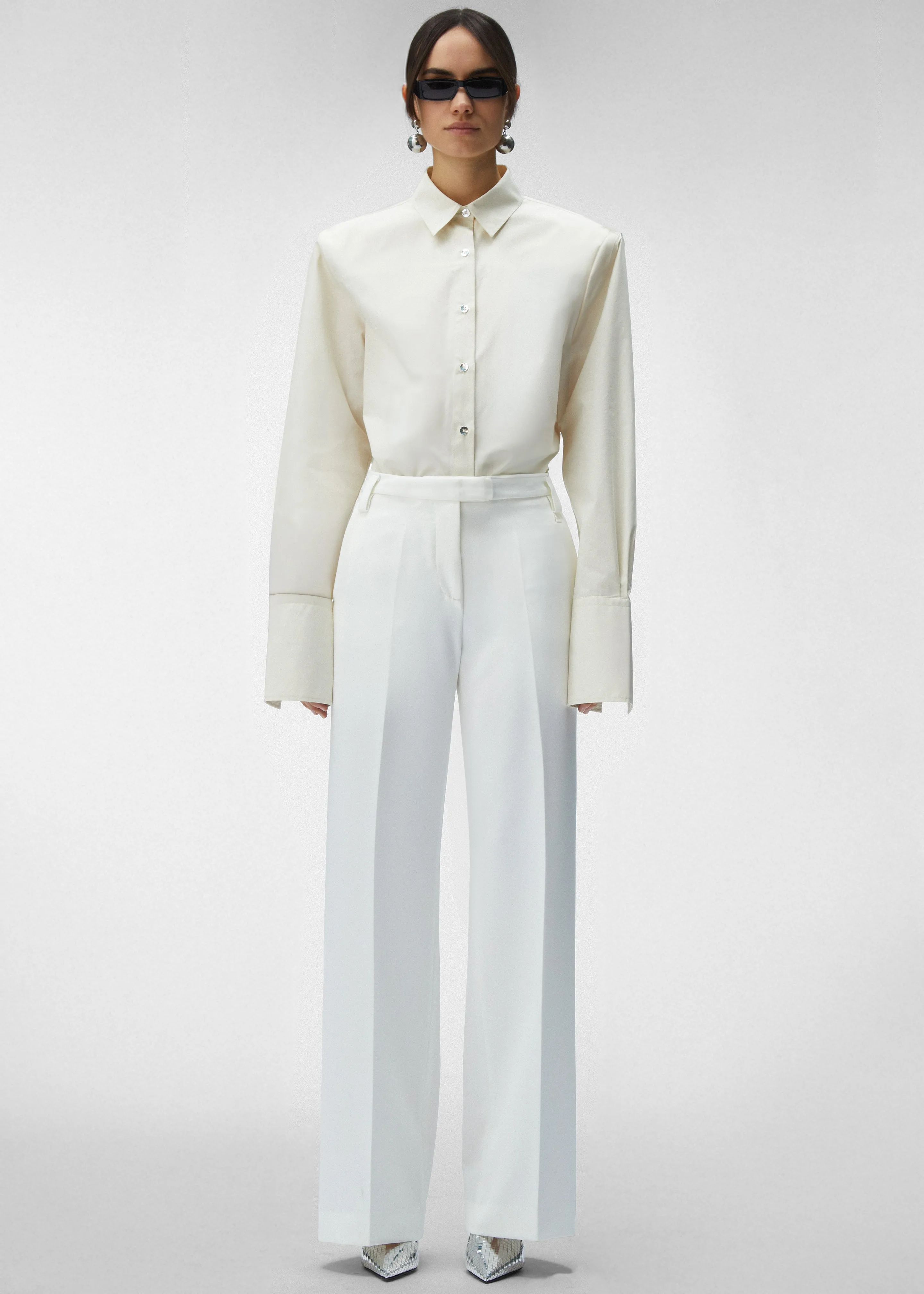 TheLatest Codie Poplin Shirt - Butter sold by Frankie Shop product image thumbnail 5