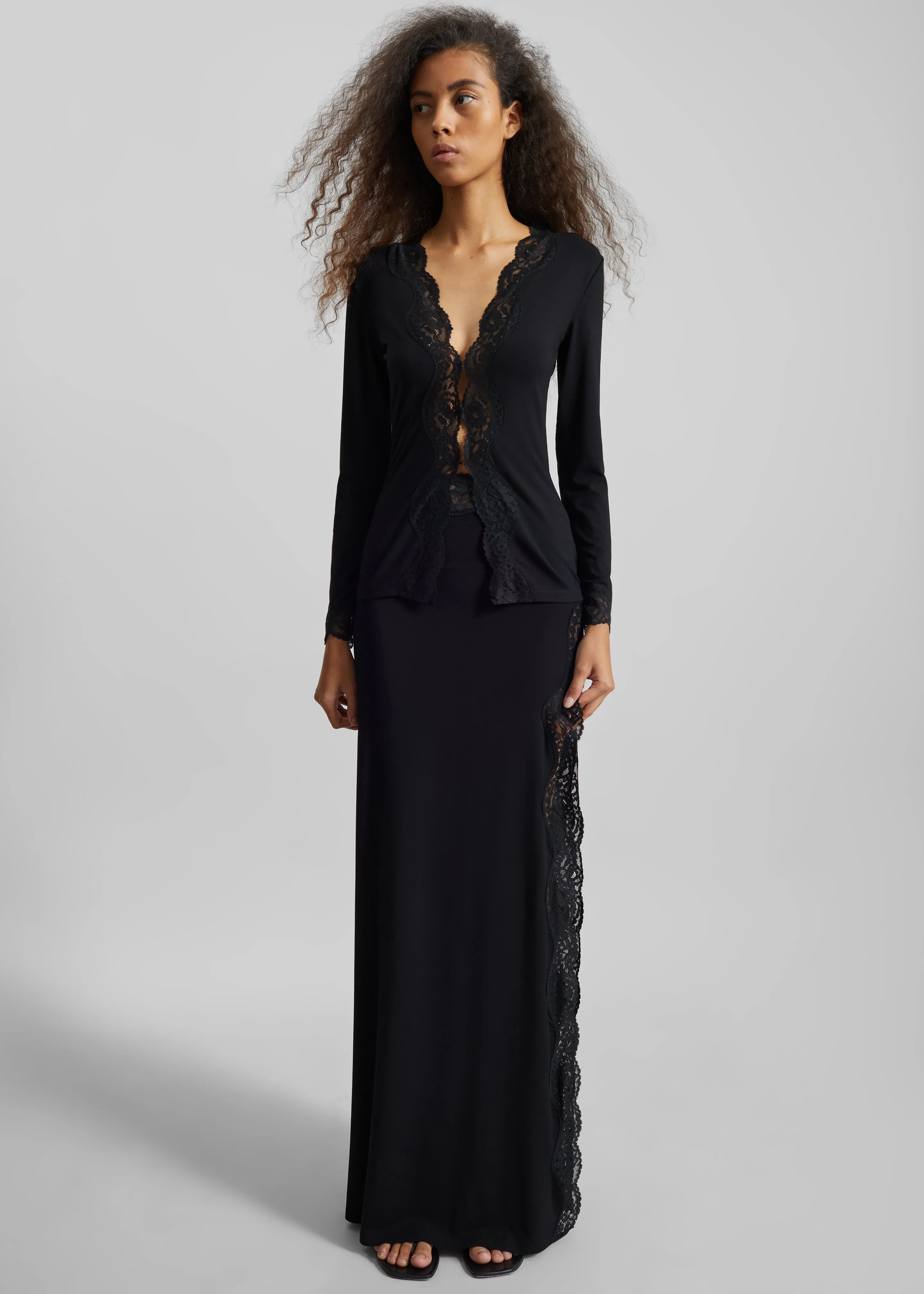 Beaufille Anise Trim Skirt - Black sold by Frankie Shop product image thumbnail 2