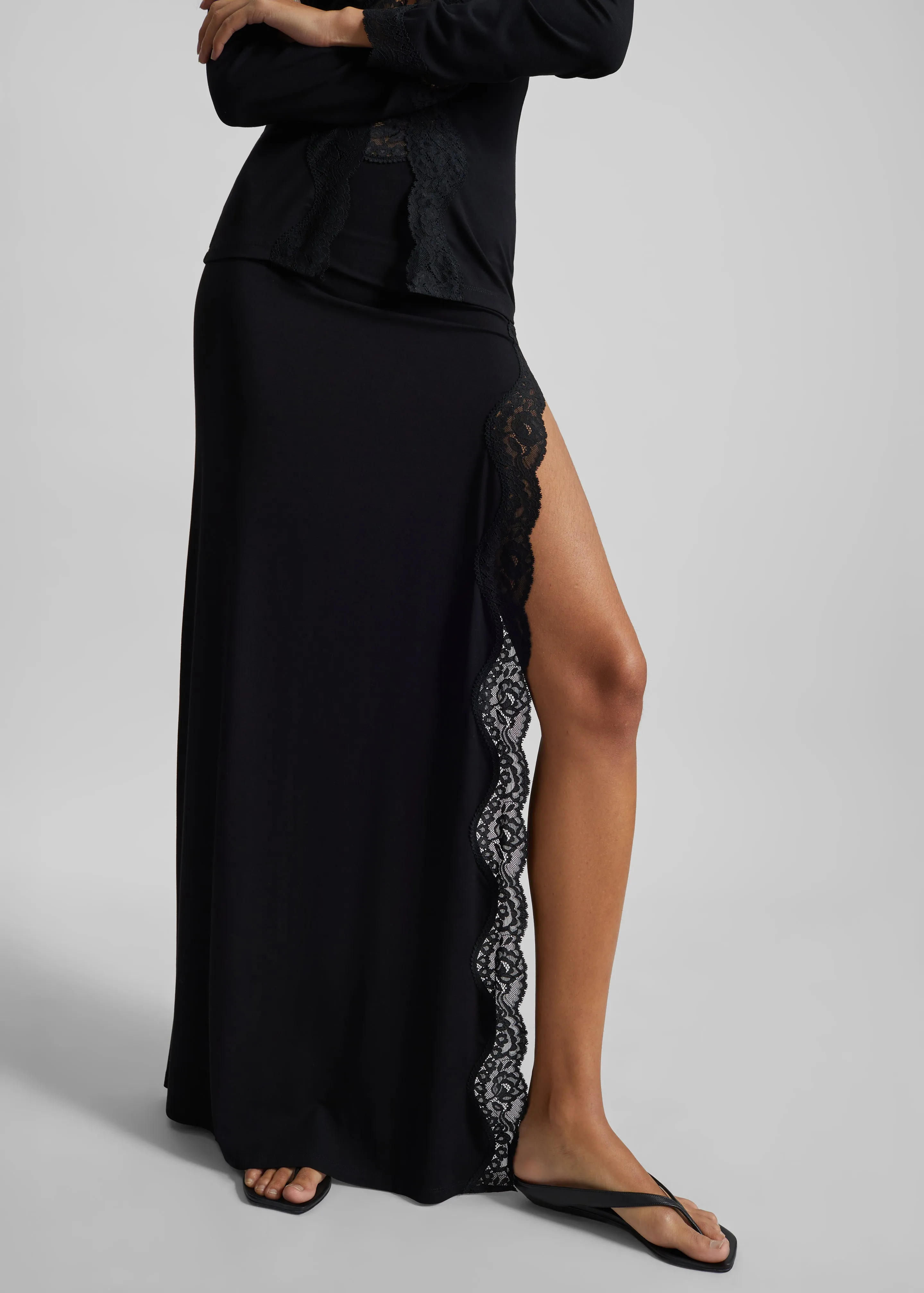 Beaufille Anise Trim Skirt - Black sold by Frankie Shop product image thumbnail 4