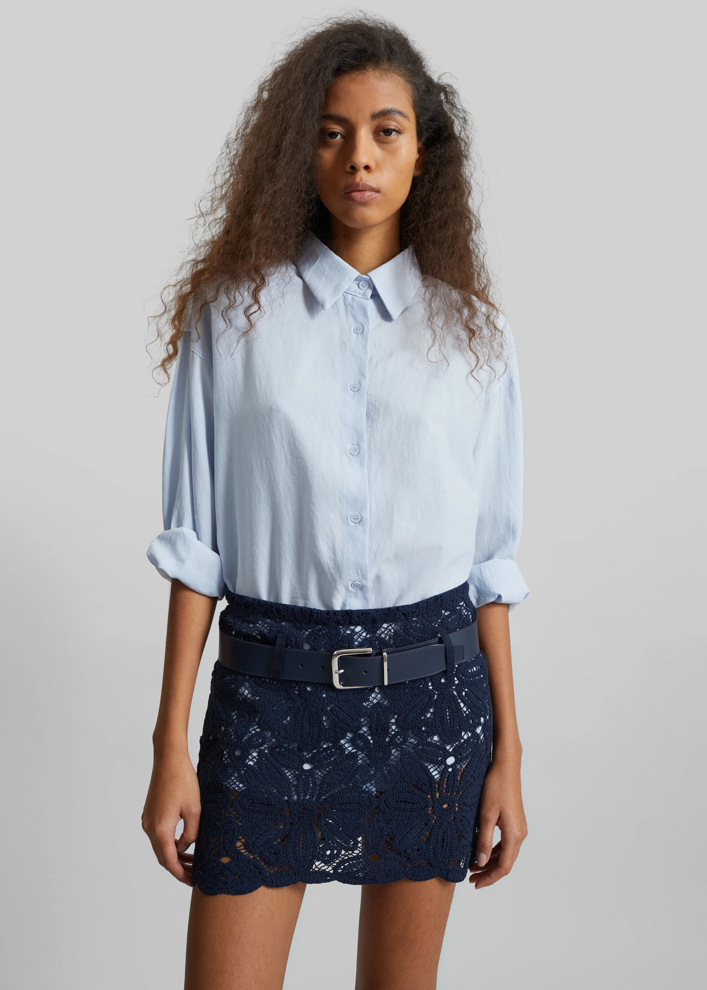 Beaufille Ella Mini Skirt - Midnight Blue sold by Frankie Shop product image thumbnail 4