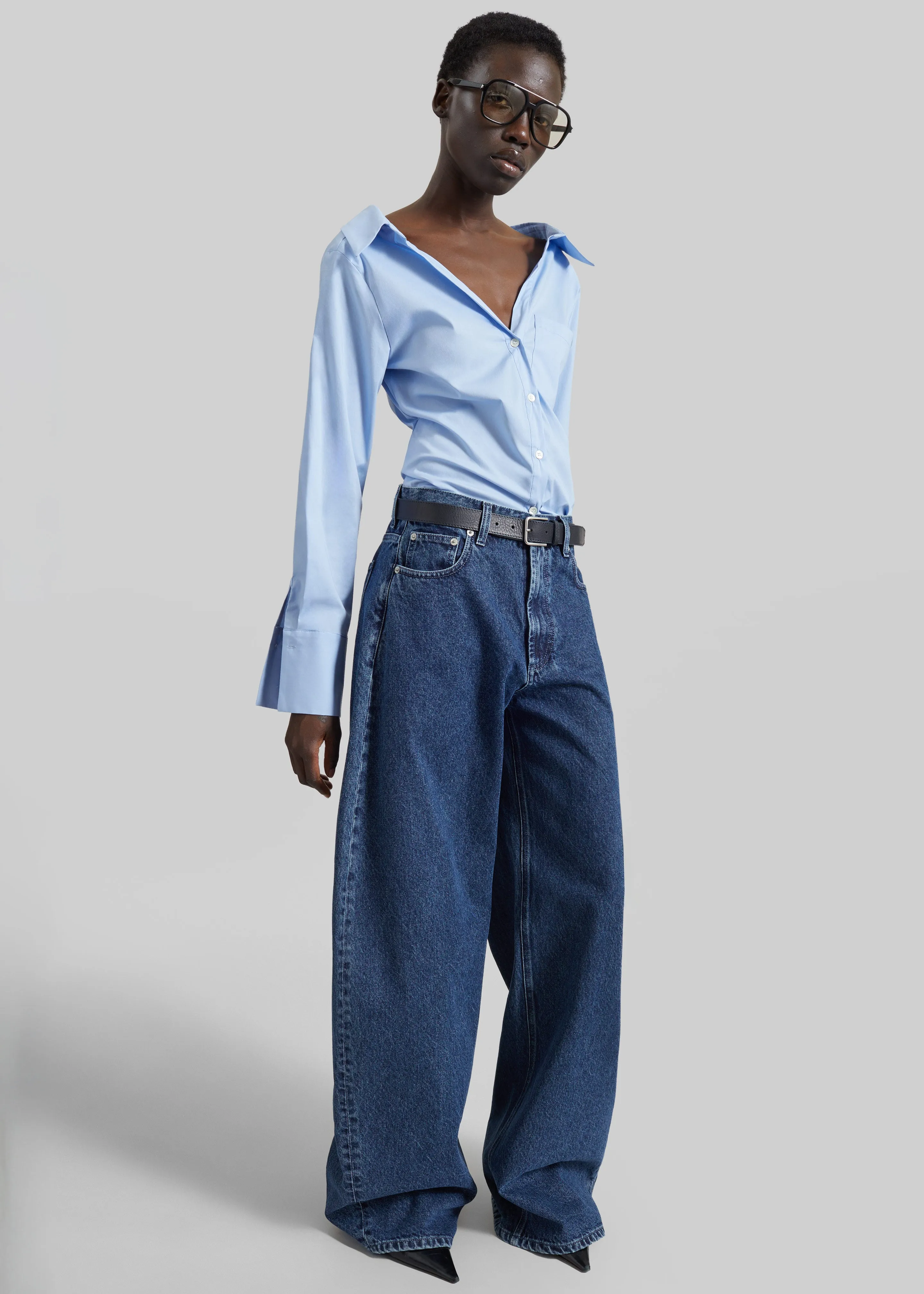 Tiona Fitted Shirt - Light Blue sold by Frankie Shop product image thumbnail 2