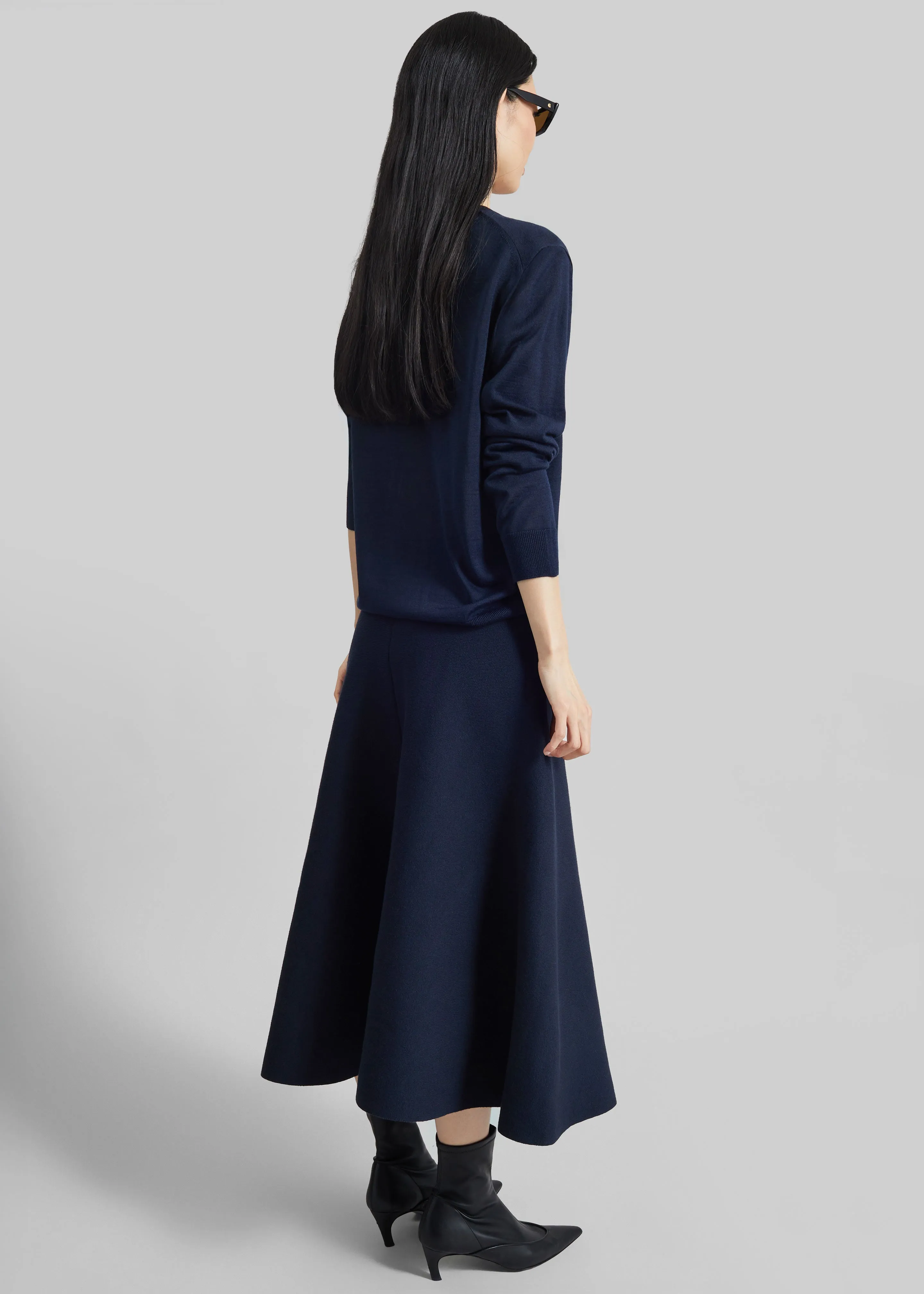 Vernon Layered Knit Pullover - Navy sold by Frankie Shop product image thumbnail 5