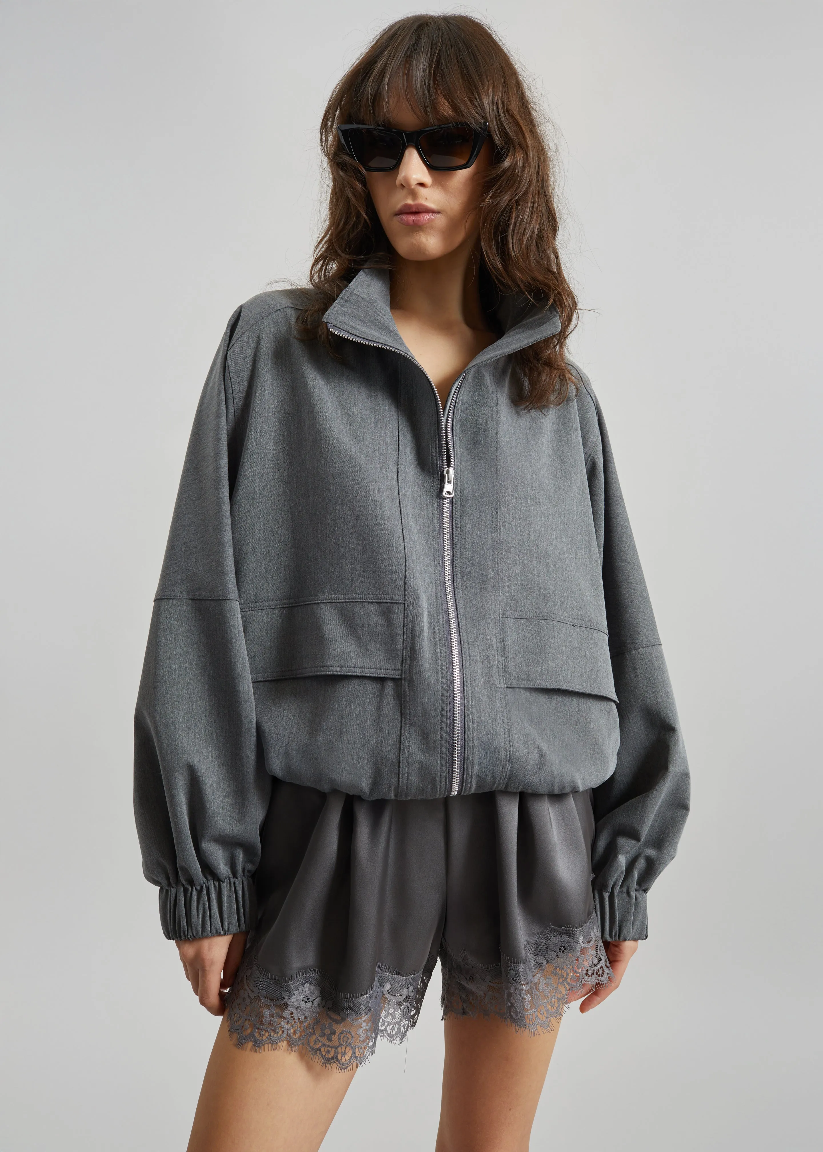 Veere Blouson Jacket - Grey sold by Frankie Shop product image thumbnail 2