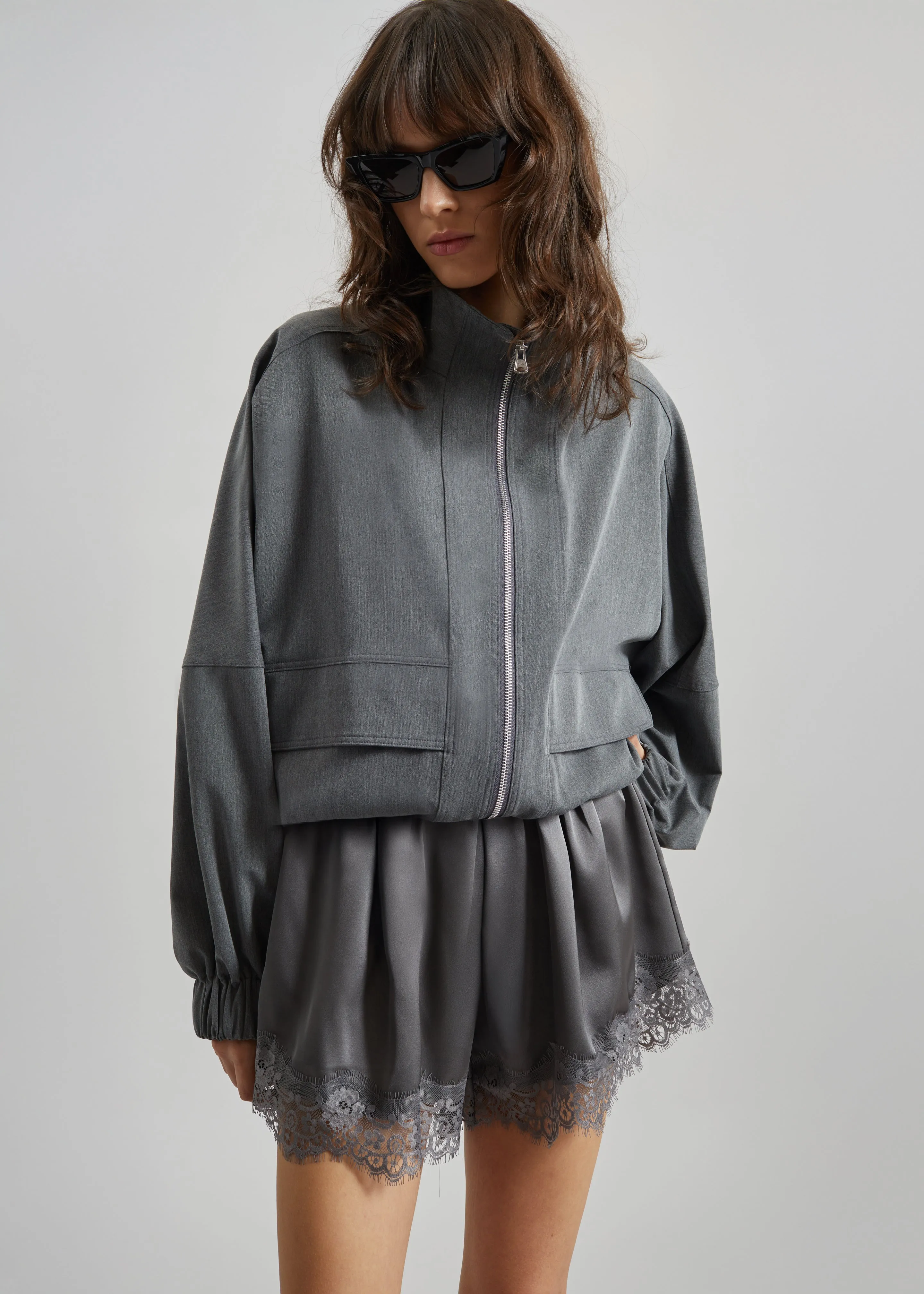 Veere Blouson Jacket - Grey sold by Frankie Shop product image thumbnail 5