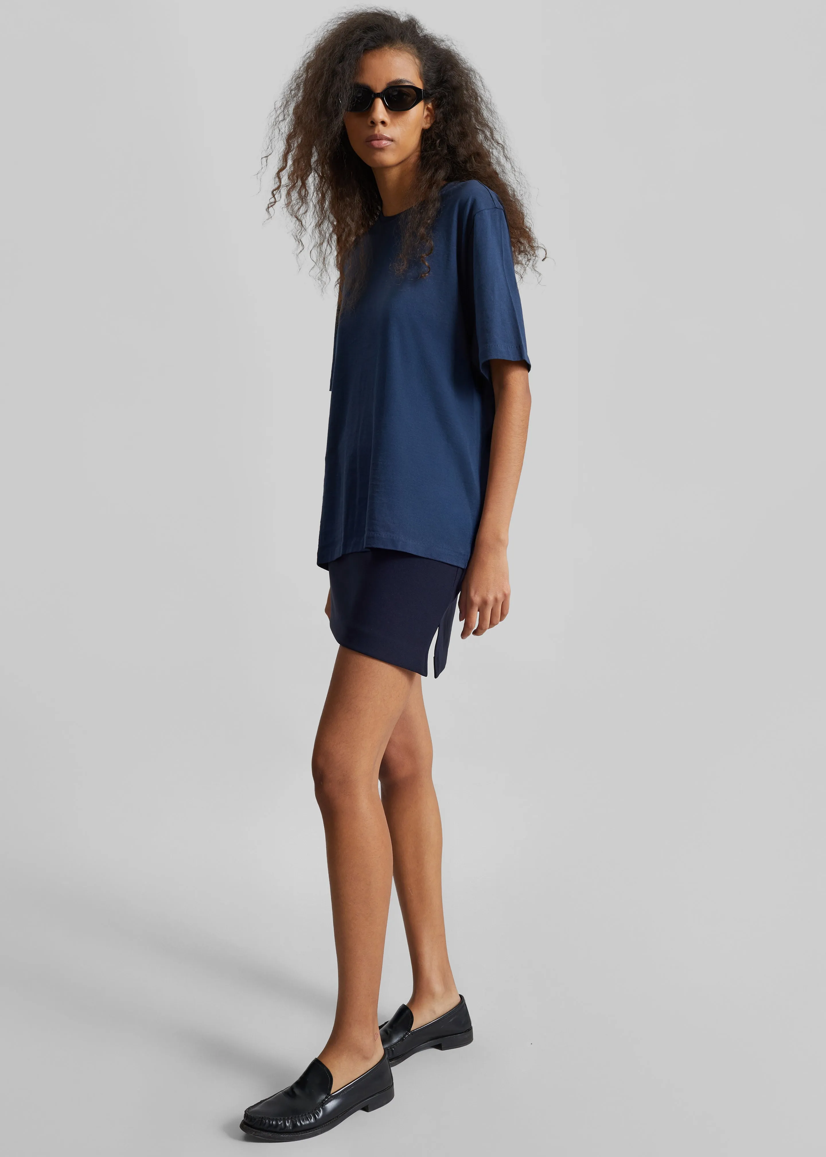 Lille Mini Skirt - Navy sold by Frankie Shop product image thumbnail 2
