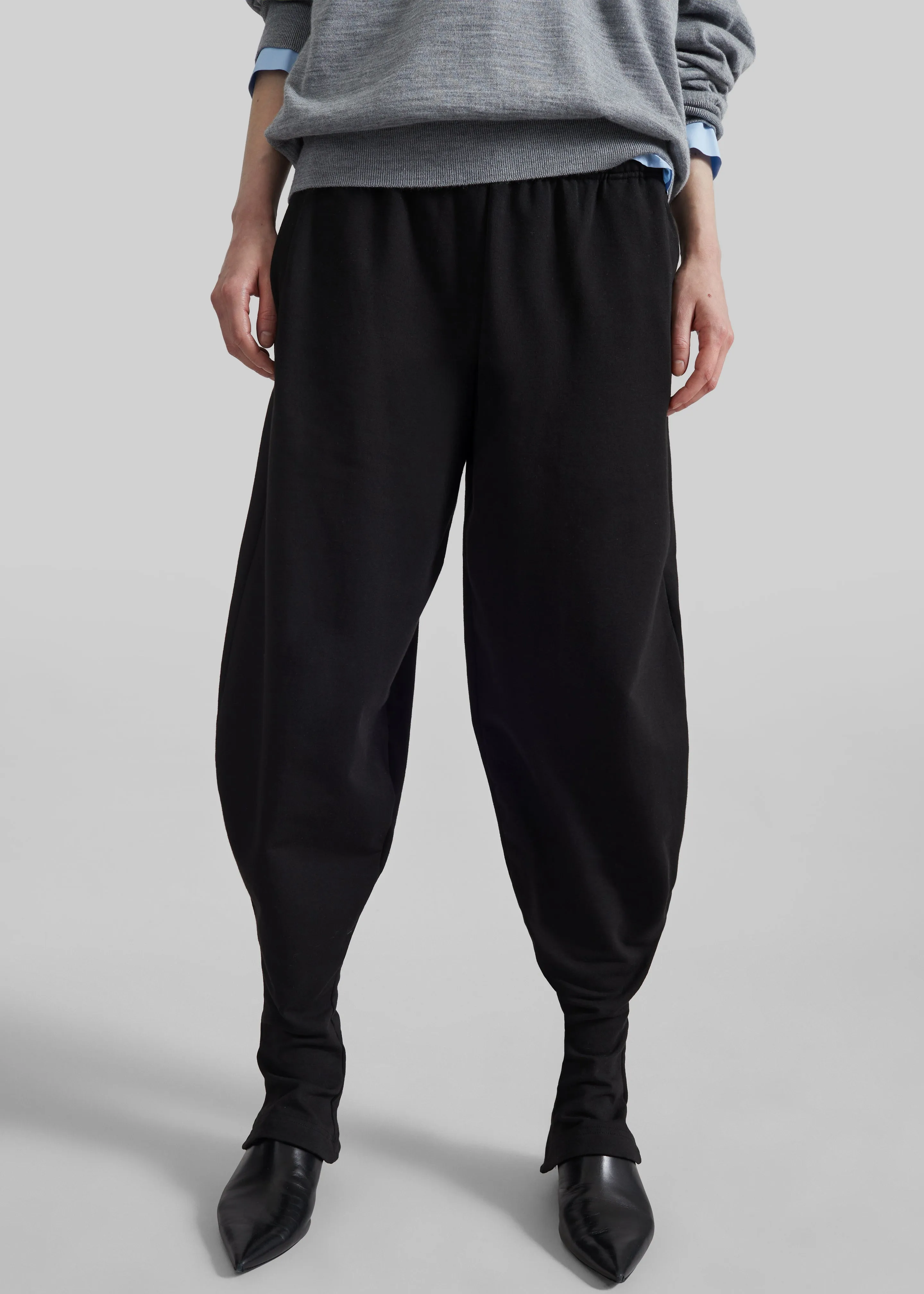 Bercy Curved Jersey Joggers - Black sold by Frankie Shop product image thumbnail 3