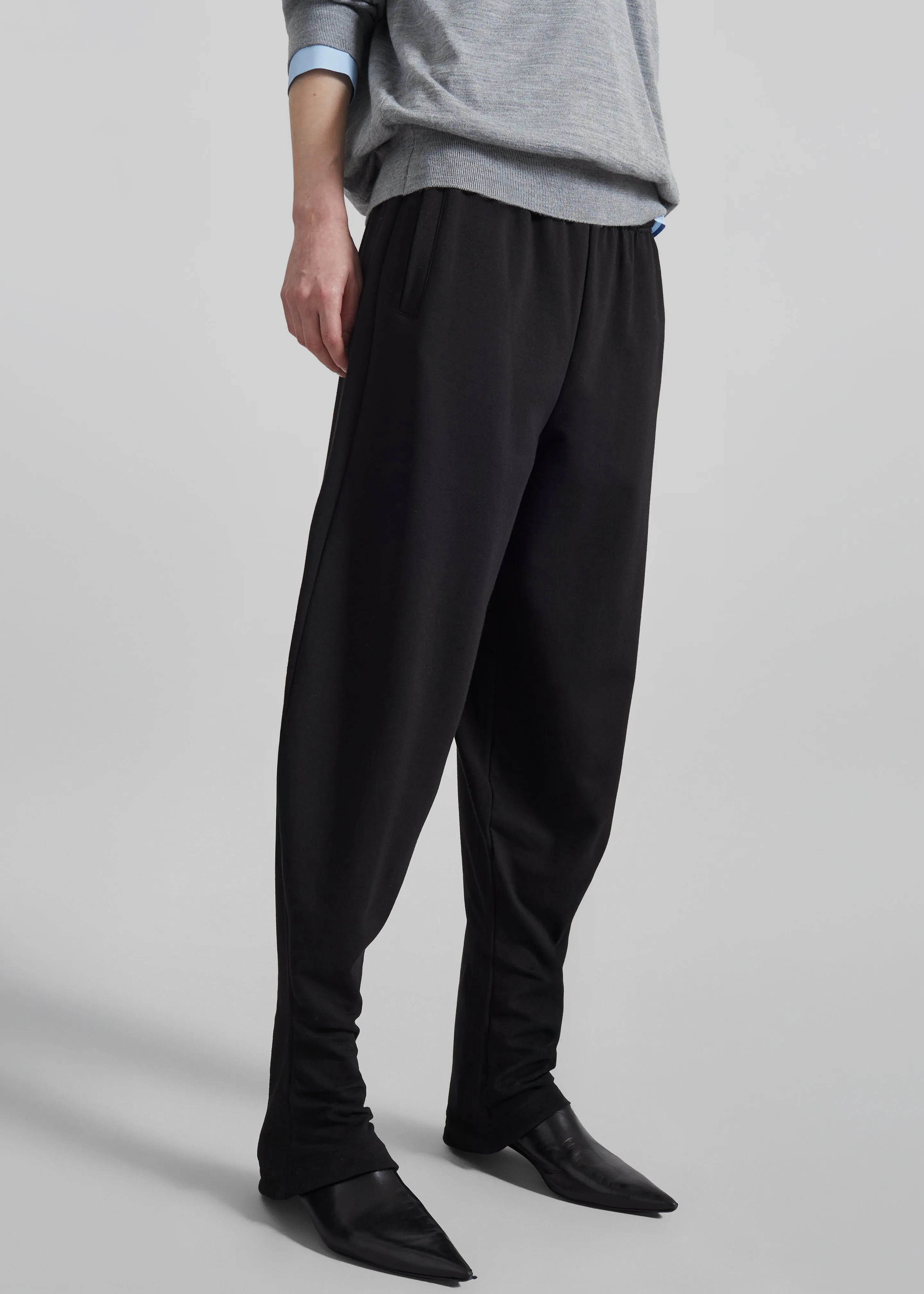 Bercy Curved Jersey Joggers - Black sold by Frankie Shop product image thumbnail 2