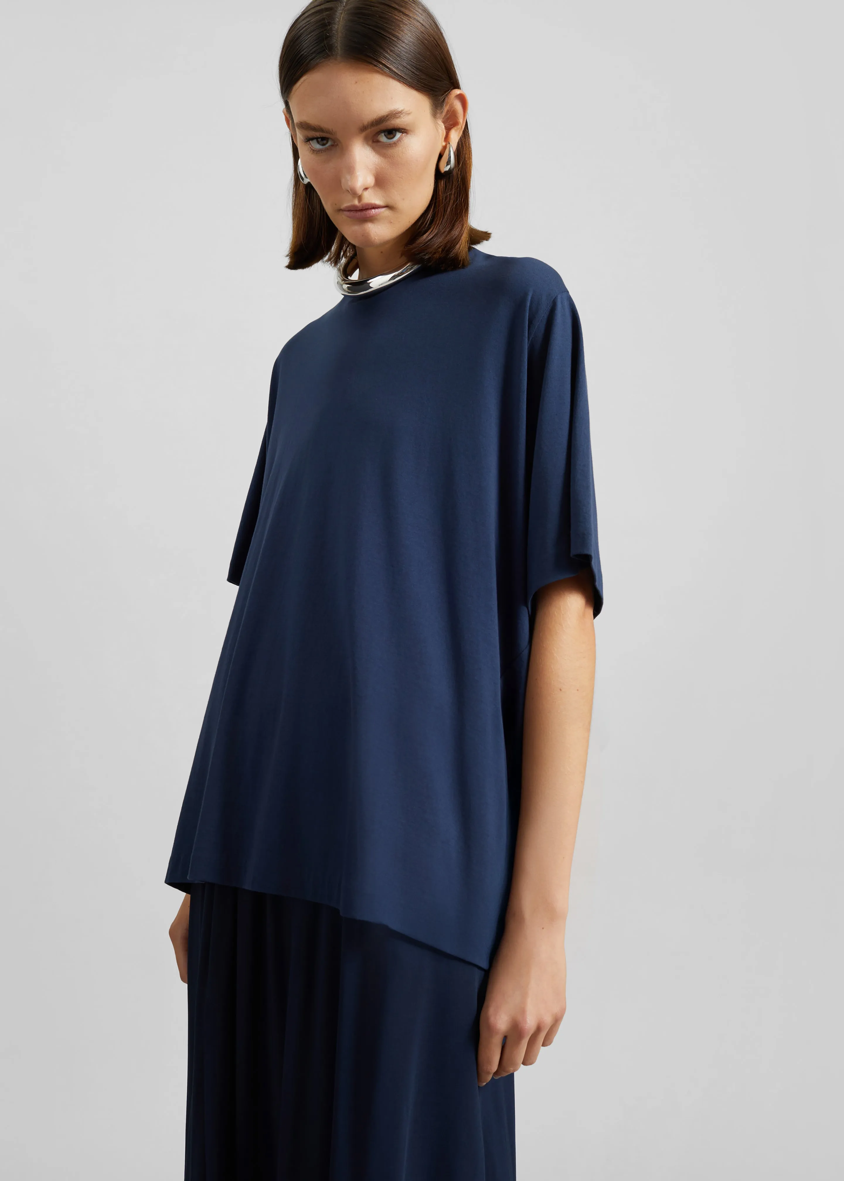 Harper Soft Organic T-Shirt - Navy sold by Frankie Shop product image thumbnail 2