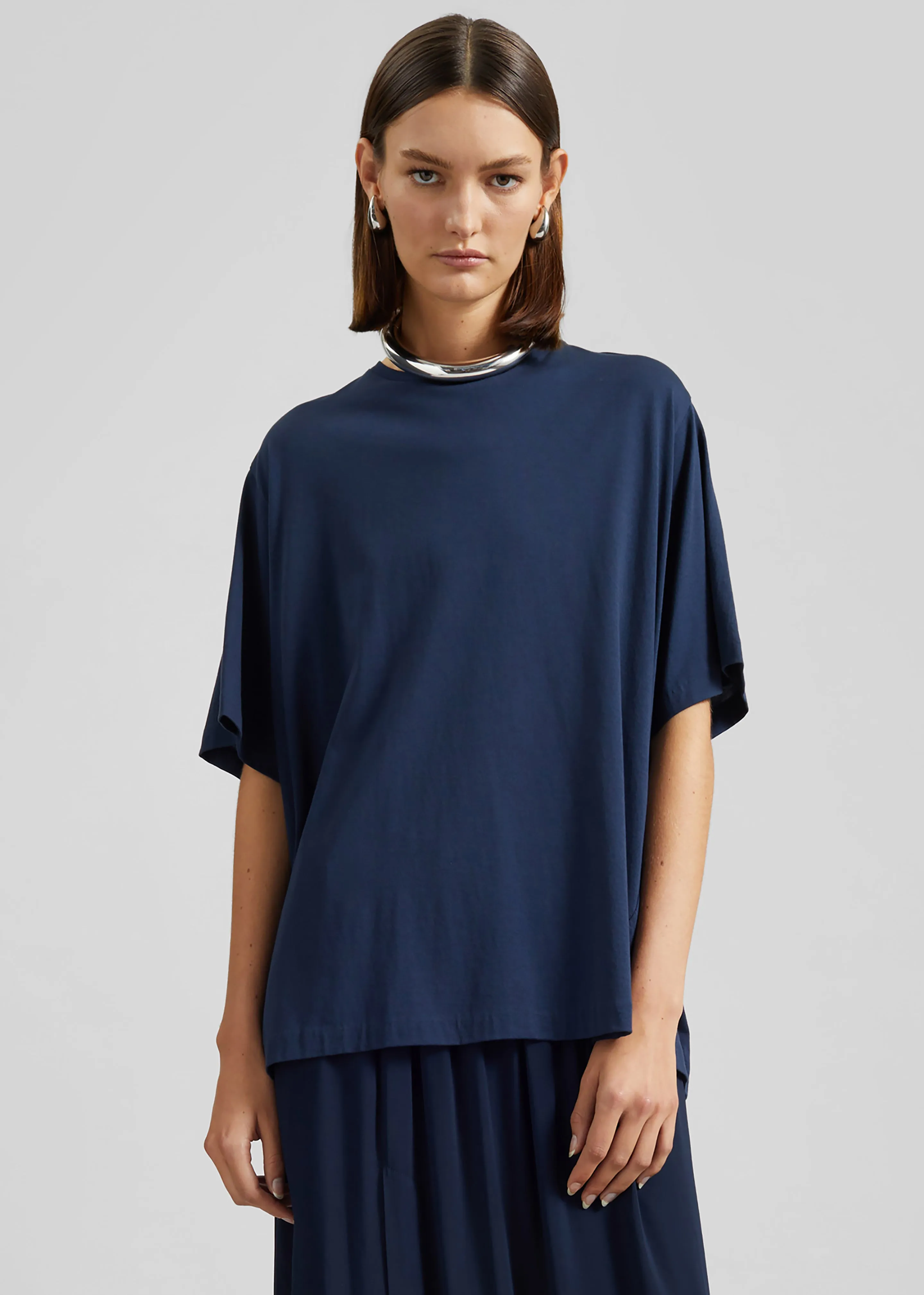 Harper Soft Organic T-Shirt - Navy sold by Frankie Shop product image thumbnail 4