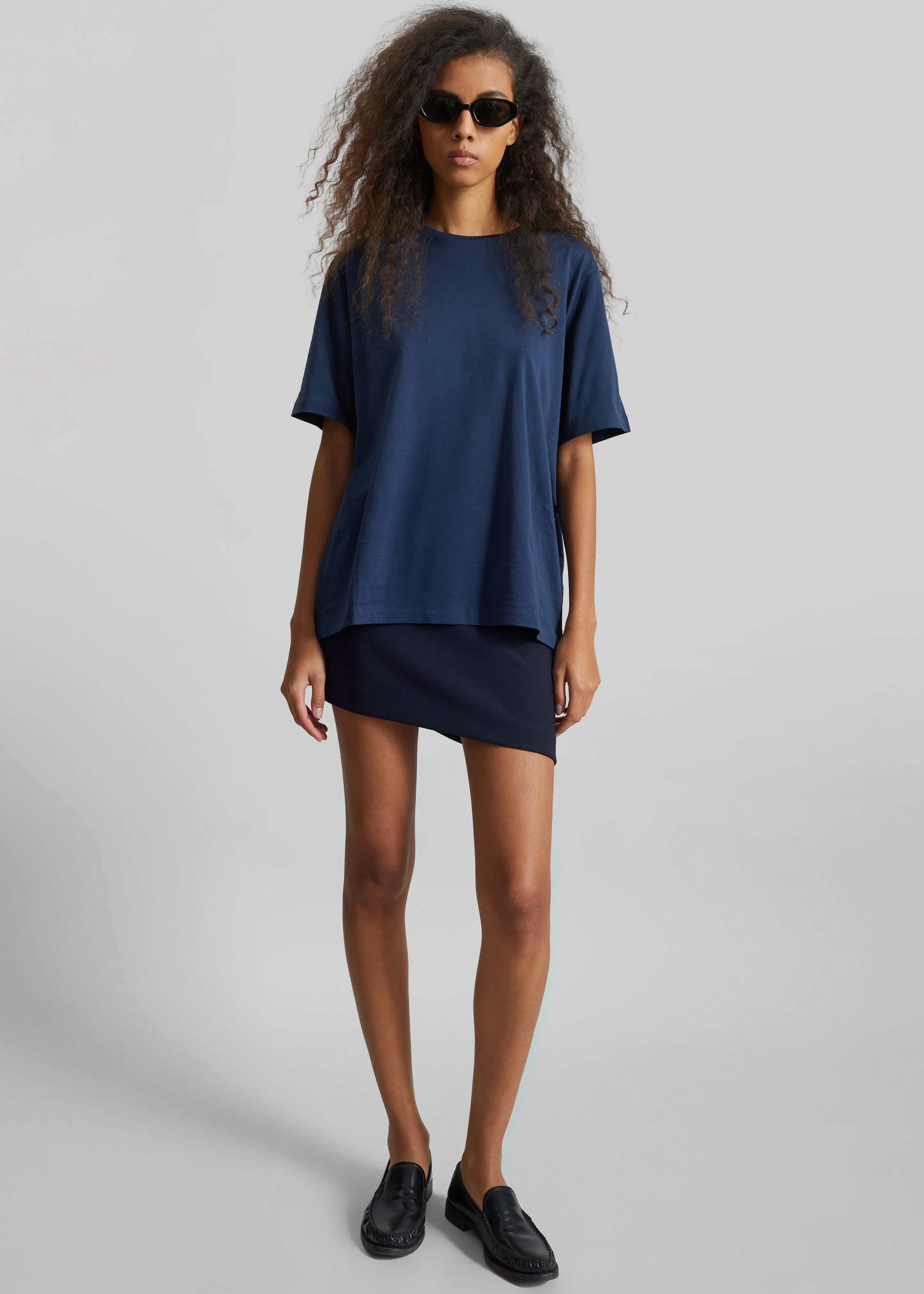 Harper Soft Organic T-Shirt - Navy sold by Frankie Shop product image thumbnail 5